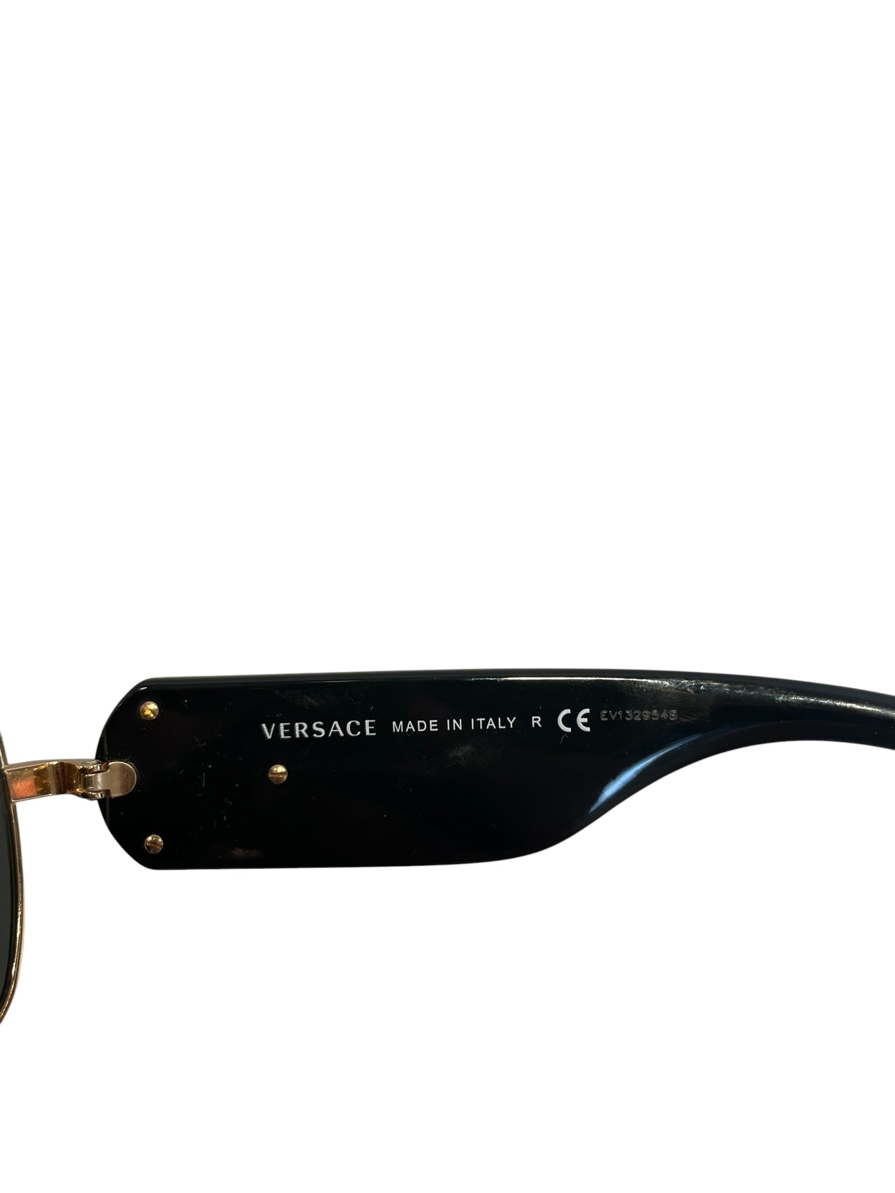 VERSACE/Sunglasses/Plastic/BLK/L's/VE2207Q/GLD DETAIL/VINTAGE view 4