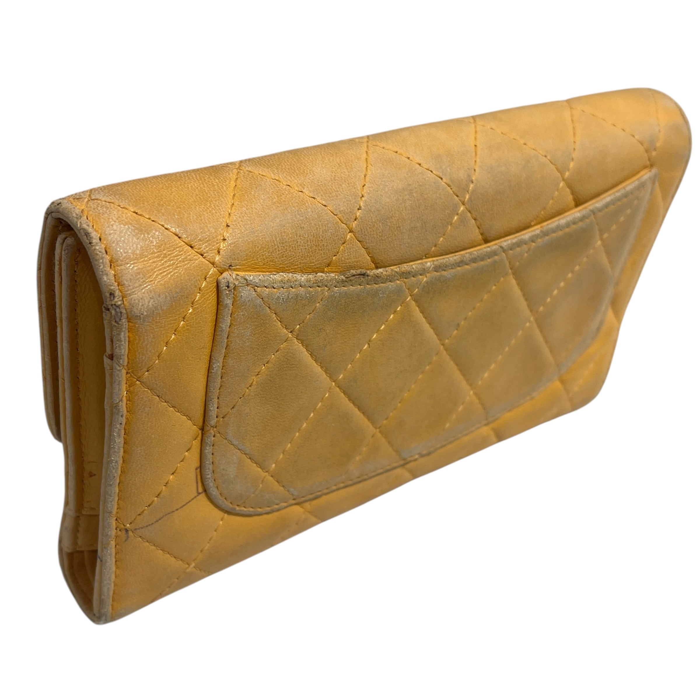CHANEL/Wallet/Leather/BEG/L's/FLAP WALLET view 4