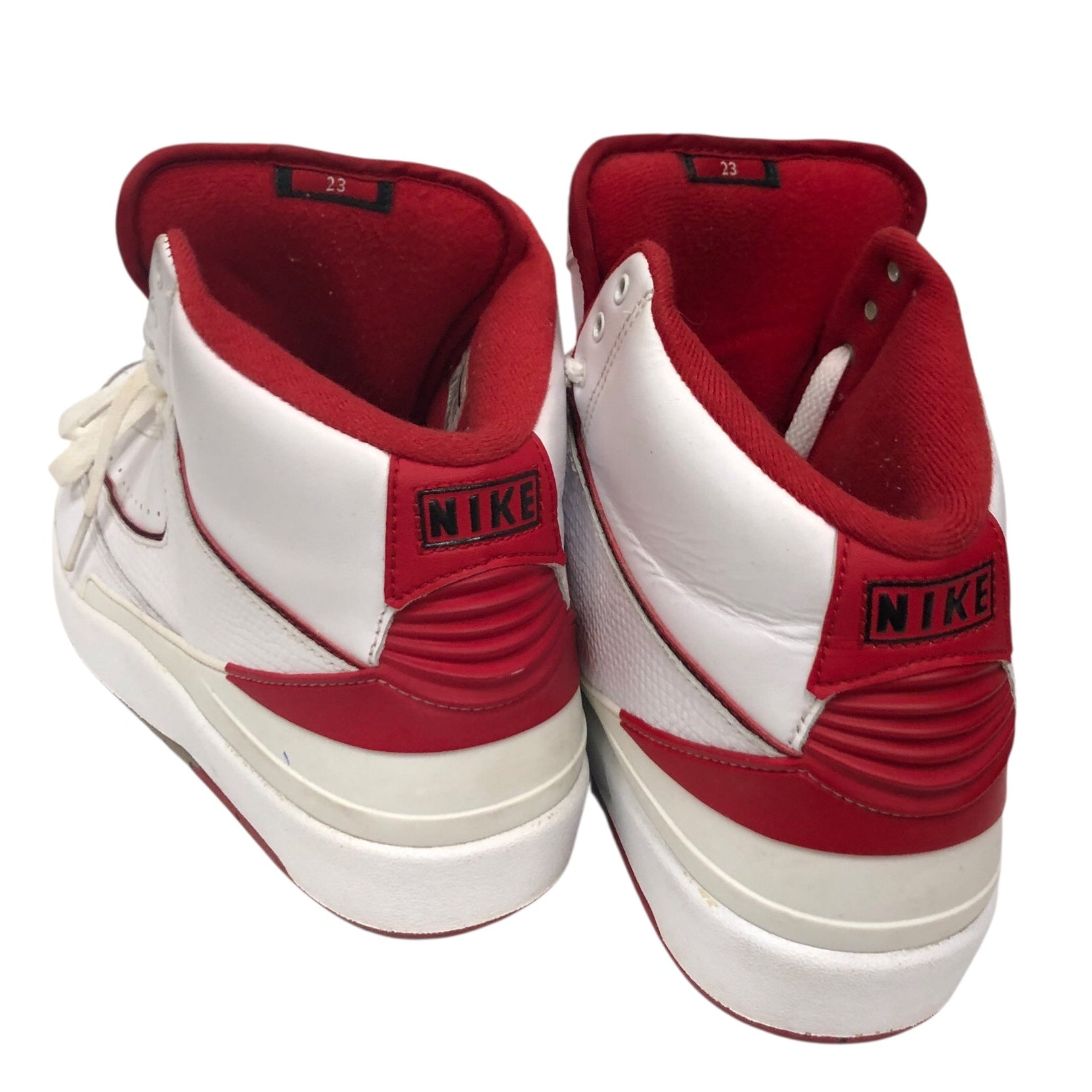 NIKE/AIR JORDAN 2 RETRO/Hi-Sneakers/US 10.5/Leather/RED/385475-102 view 2