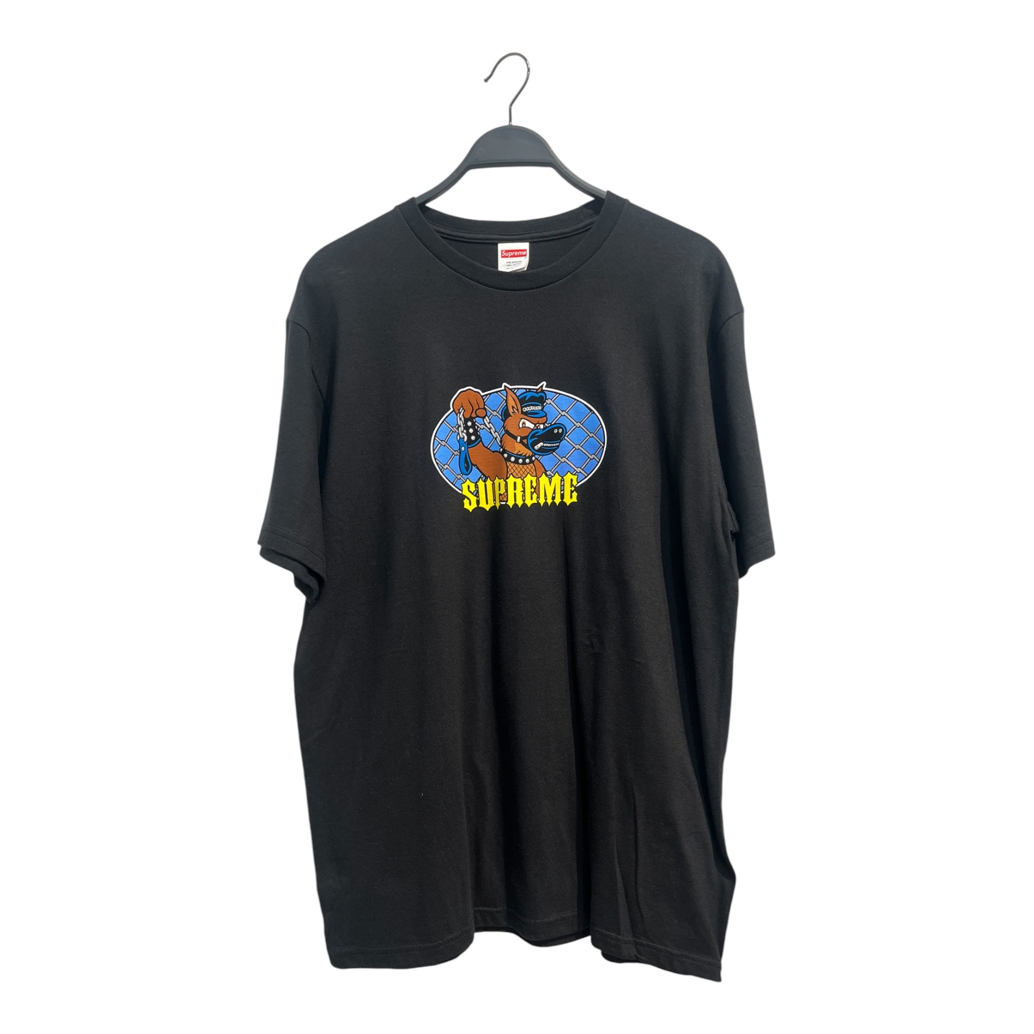 Supreme/T-Shirt/L/Cotton/BLK/Graphic/CHAINED DOG view 1