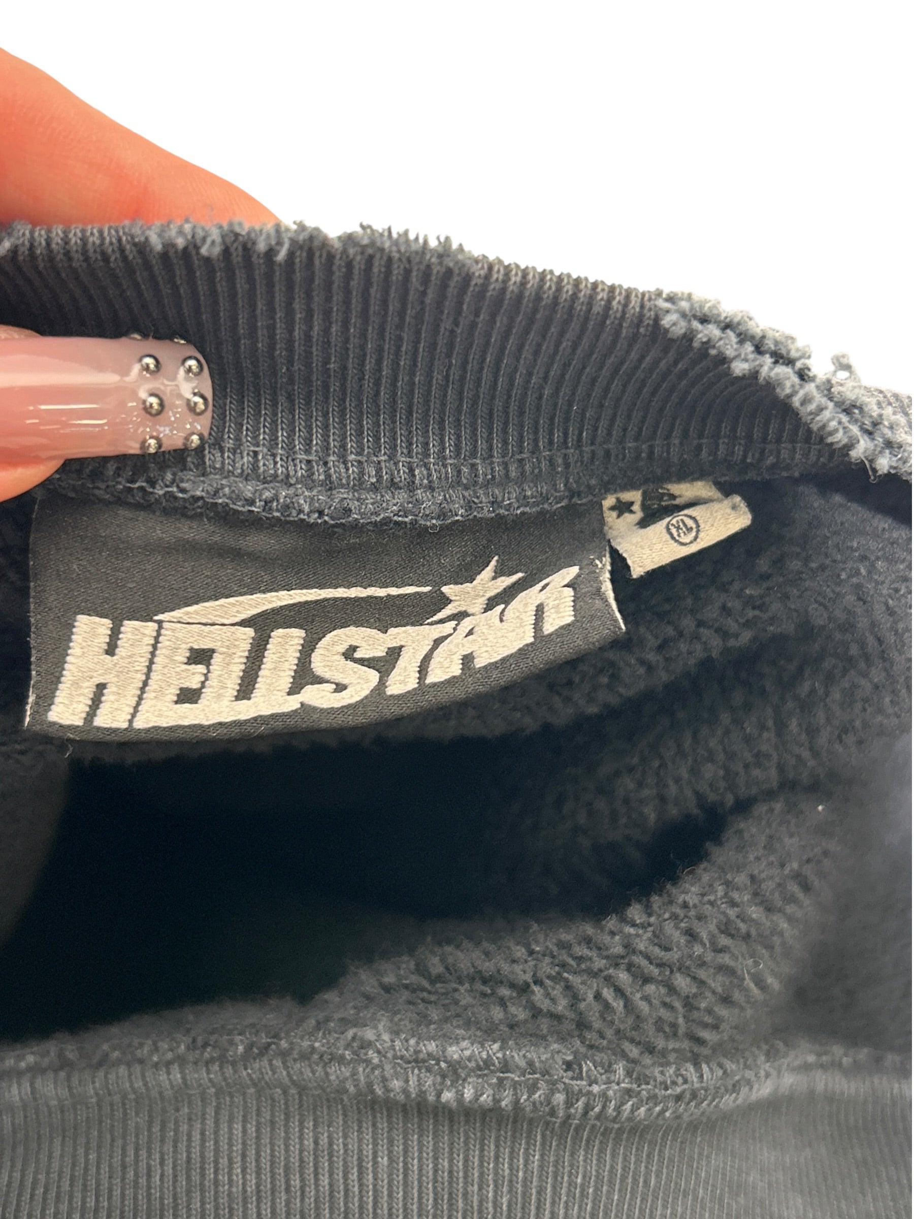 HELLSTAR/Heavy Sweater/XL/Graphic/Cotton/BLK/sports crewneck view 3