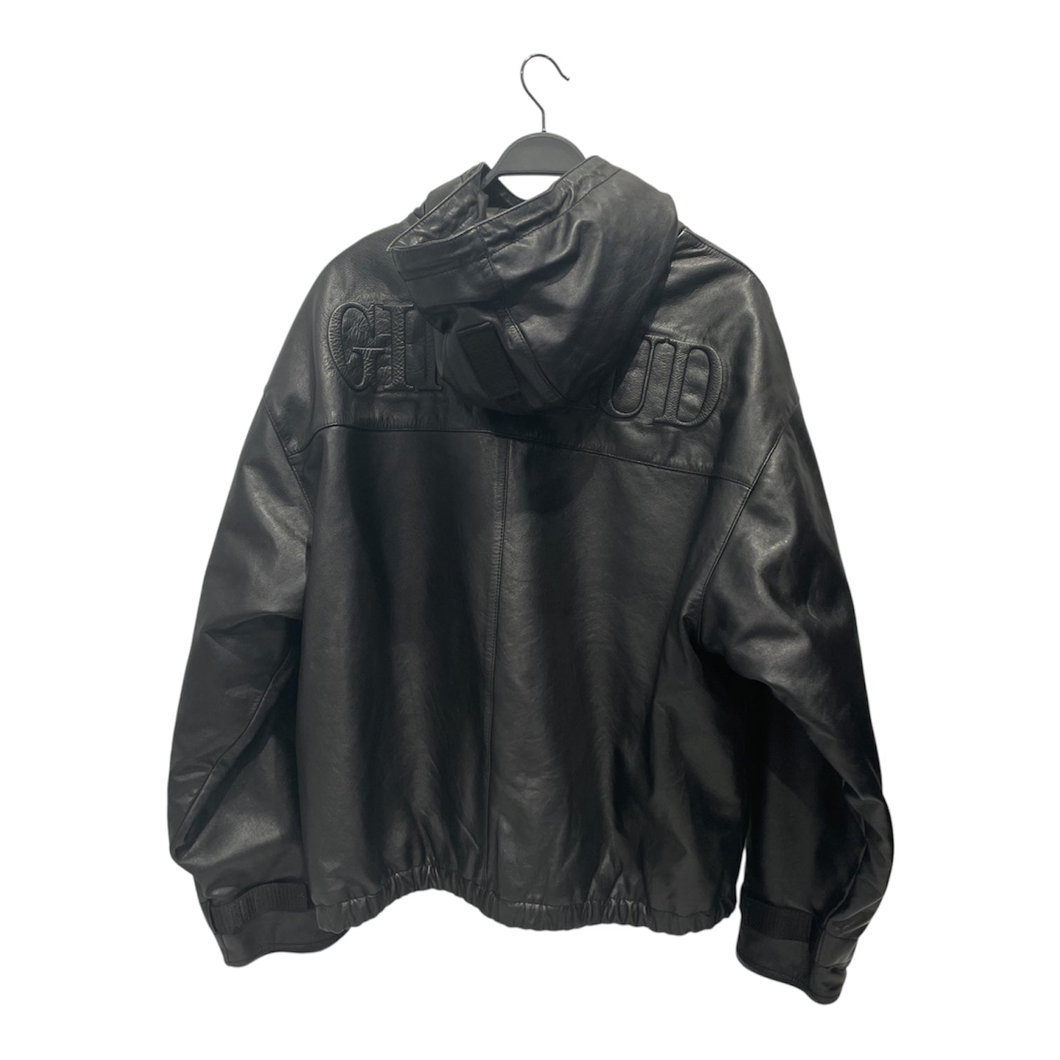 Supreme/Supreme/MARITHE FRANCOIS GIRBAUD/Leather Jkt/L/Leather/BLK/SS25 Hooded Bomber view 2