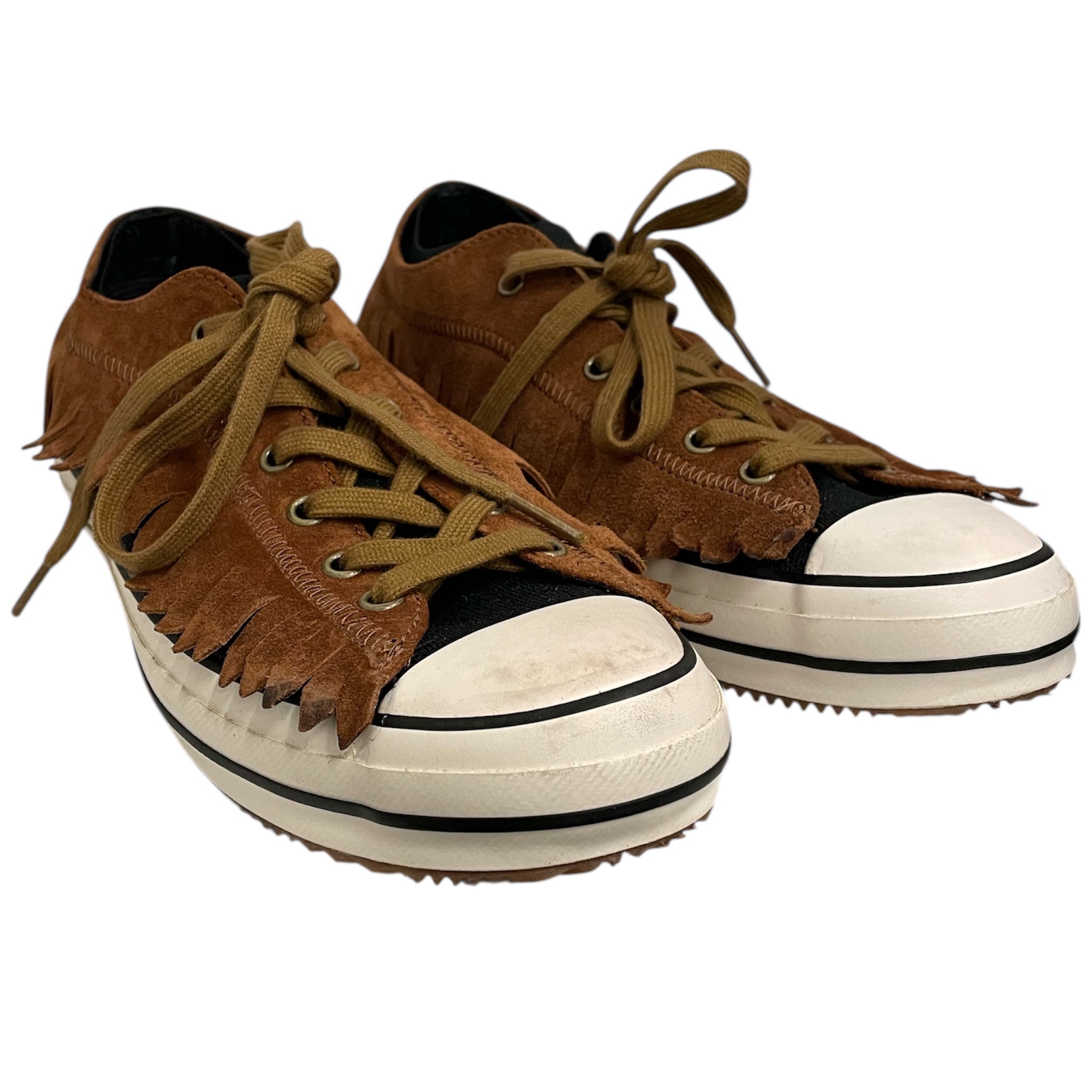 Palm Angels/Low-Sneakers/EU 42/Cotton/BRD/brown fringe cons view 1
