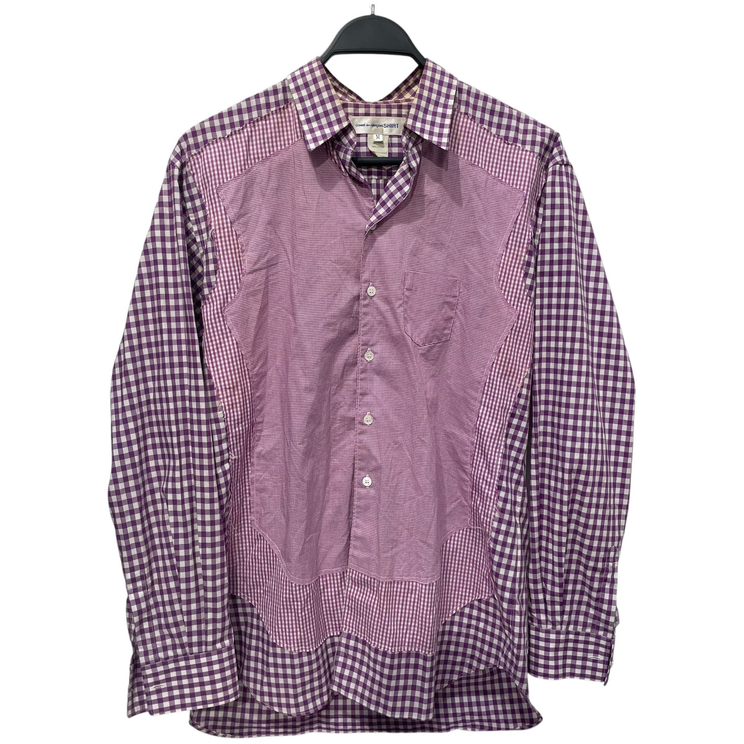 COMME des GARCONS SHIRT/LS Shirt/M/Cotton/PPL/Plaid/Mixed Gingham Button Up view 1