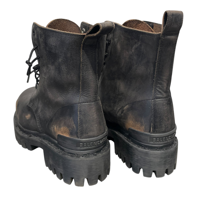 BALENCIAGA/Boots/EU 43/Leather/BLK/STRICKER WORN OUT