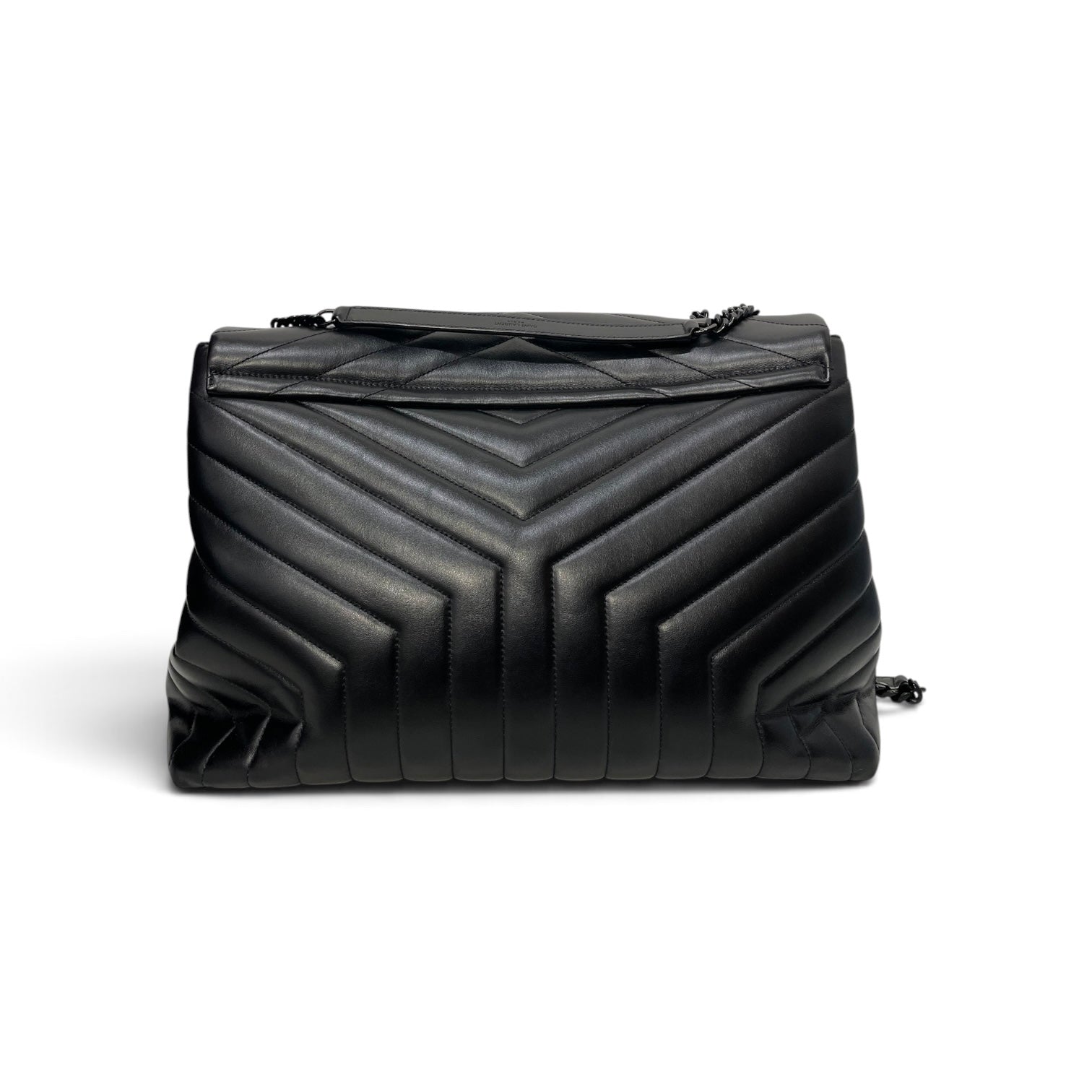 YVES SAINT LAURENT/Cross Body Bag/Leather/BLK/LG Loulou Quilted BLK Hardware view 7