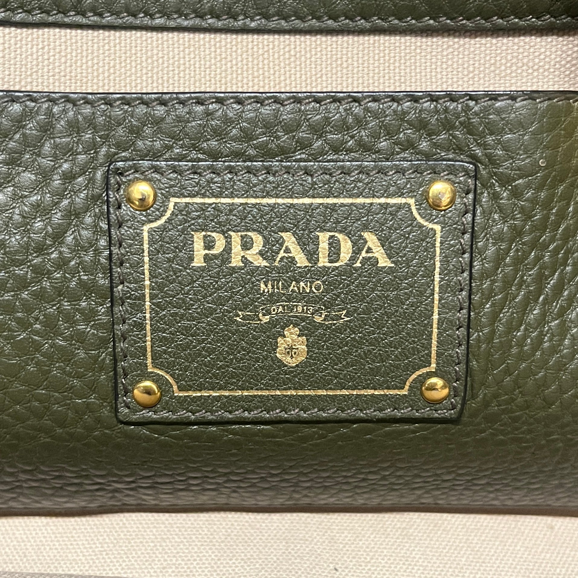 PRADA/Tote Bag/Leather/GRN/VITELLO DAINO view 5