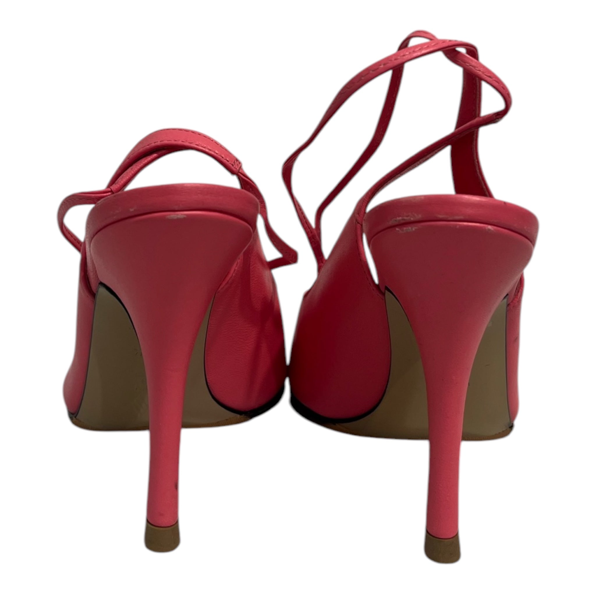 THE ATTICO/Heels/EU 37.5/Leather/PNK/Ankle Strap/OPEN TOP LONG STRAP VIBRAM view 3