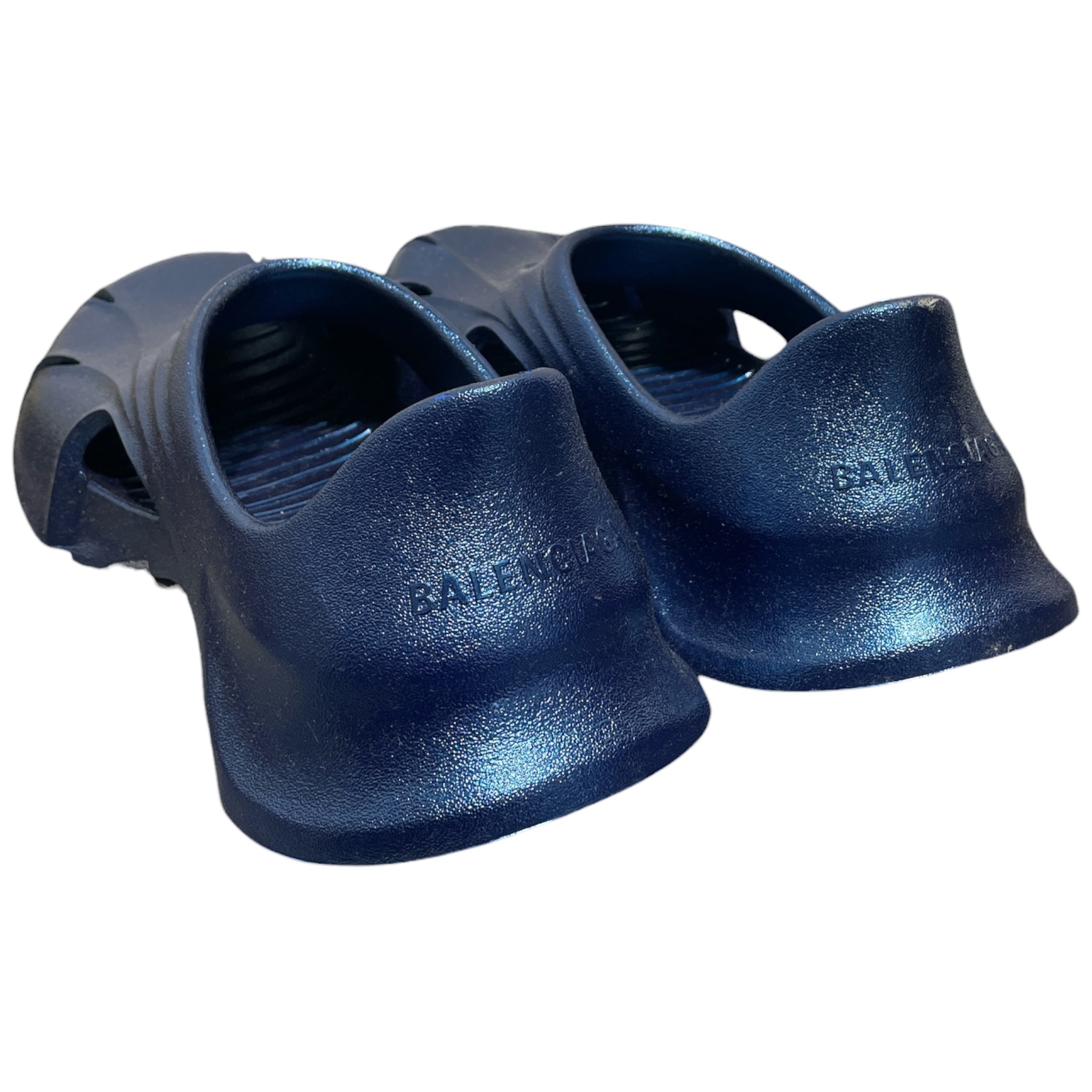 BALENCIAGA/Sandals/EU 41/BLU/molded slide view 2