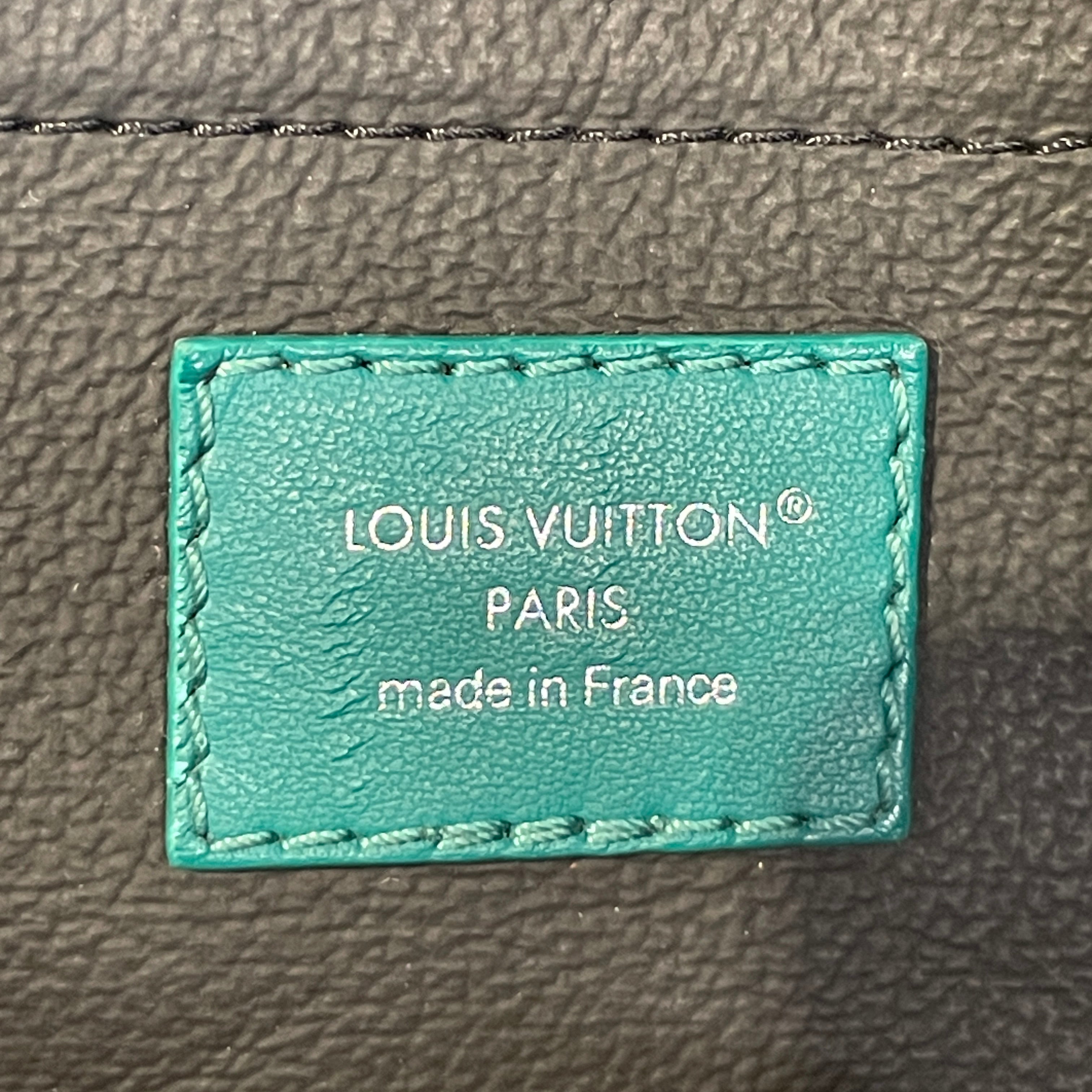 LOUIS VUITTON/Pouch/All Over Print/Leather/BLK/locket dropp kit green buckle view 7
