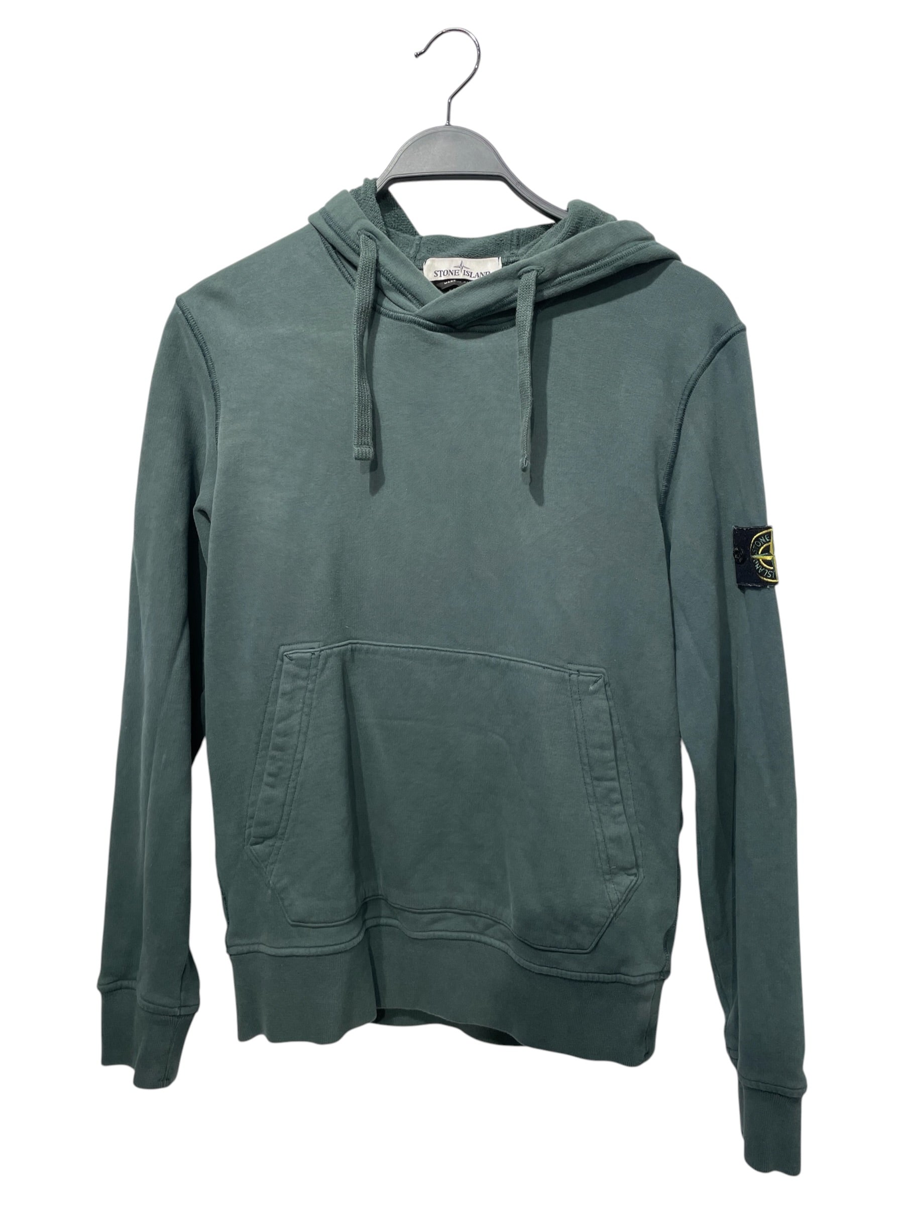 STONE ISLAND/Hoodie/S/Cotton/GRN/petrol patch view 1