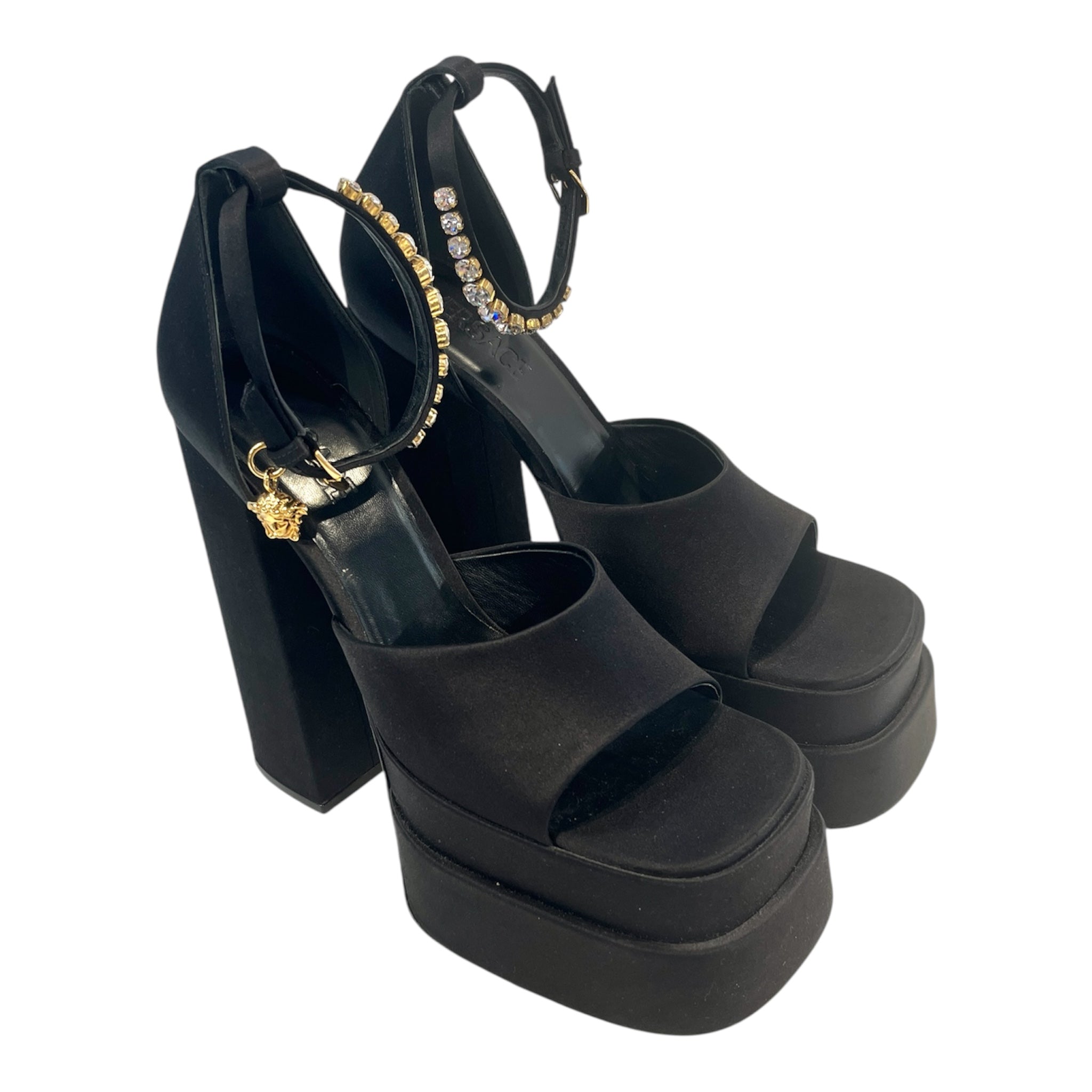 VERSACE/Heels/EU 41/BLK/Platform/MEDUSA AEVITAS HEELS view 1