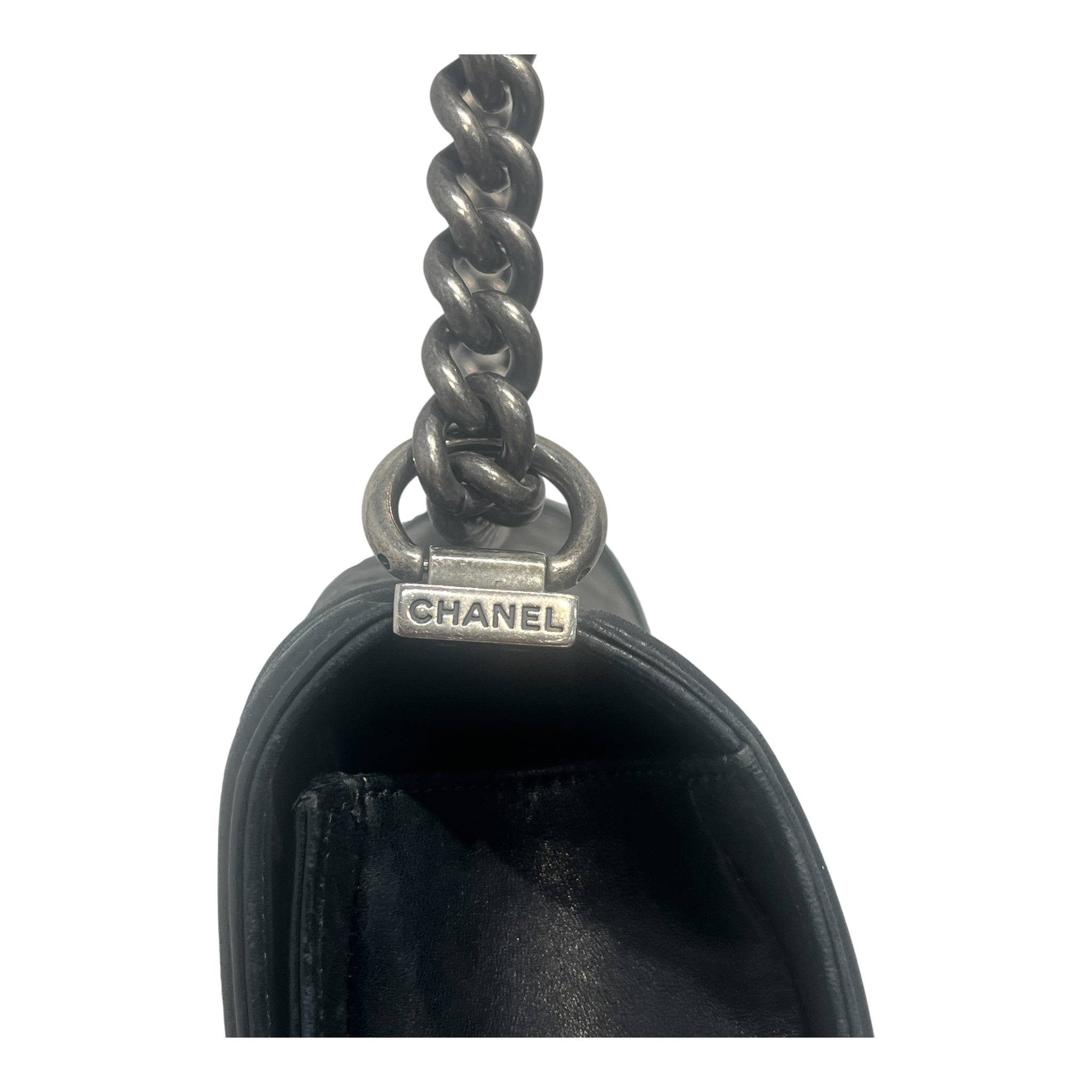 CHANEL/Bag/Leather/BLK/gsrjh view 5