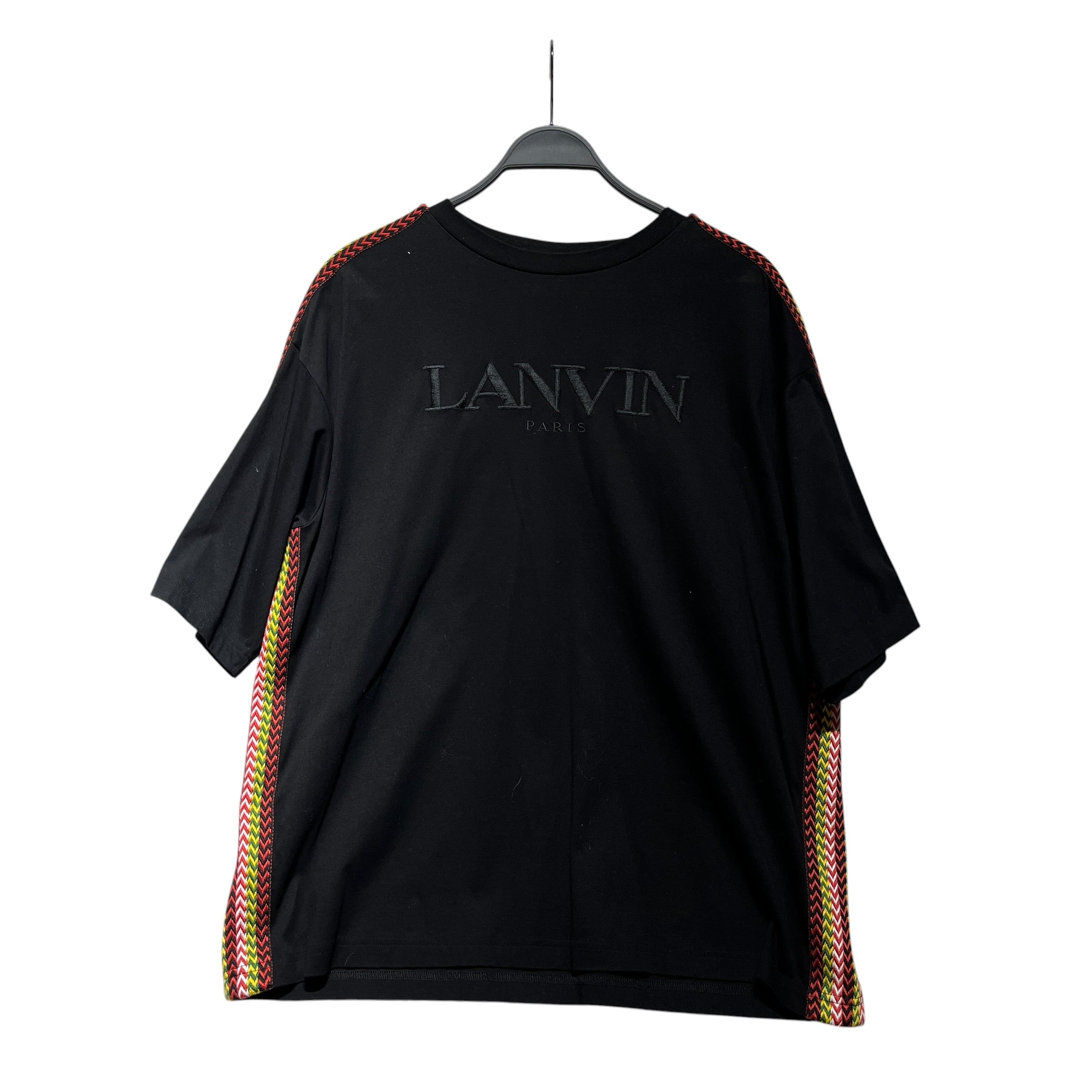 LANVIN/T-Shirt/Cotton/BLK/side curb view 1