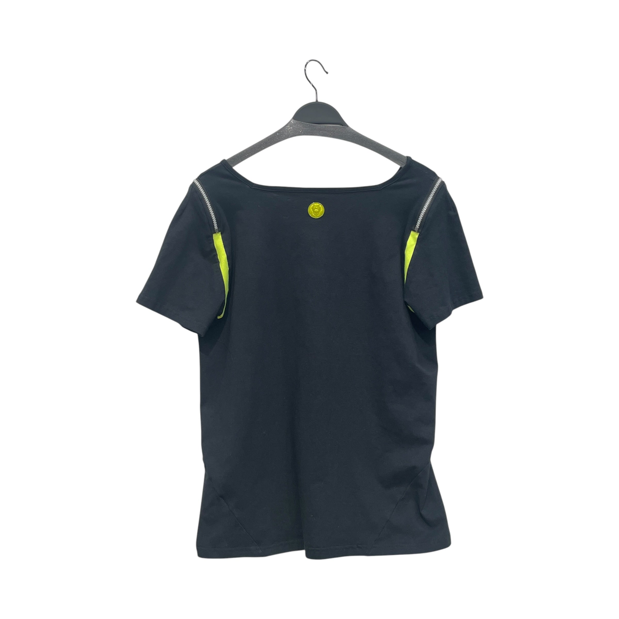 CYBERDOG/T-Shirt/M/Cotton/BLK/BLK/ NEON YLW ZIP TEE view 2