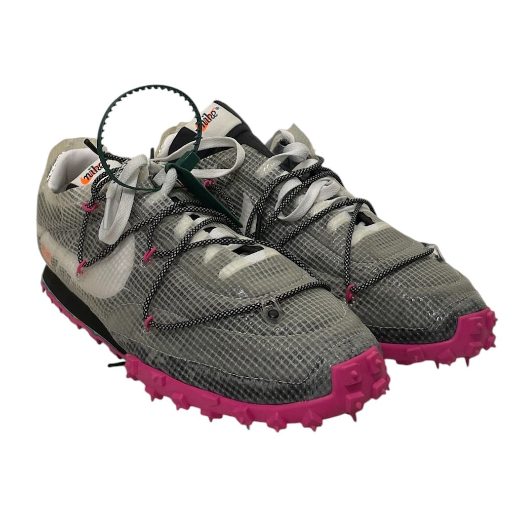 NIKE/OFF-WHITE/Low-Sneakers/US 12.5/Cotton/GRY/waffle racer view 1