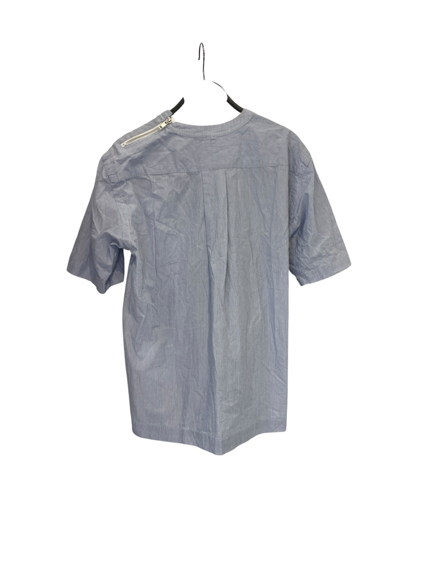 Sacai/Shirt/1/Cotton/IDG/Stripe/pockets, shoulder zip view 2