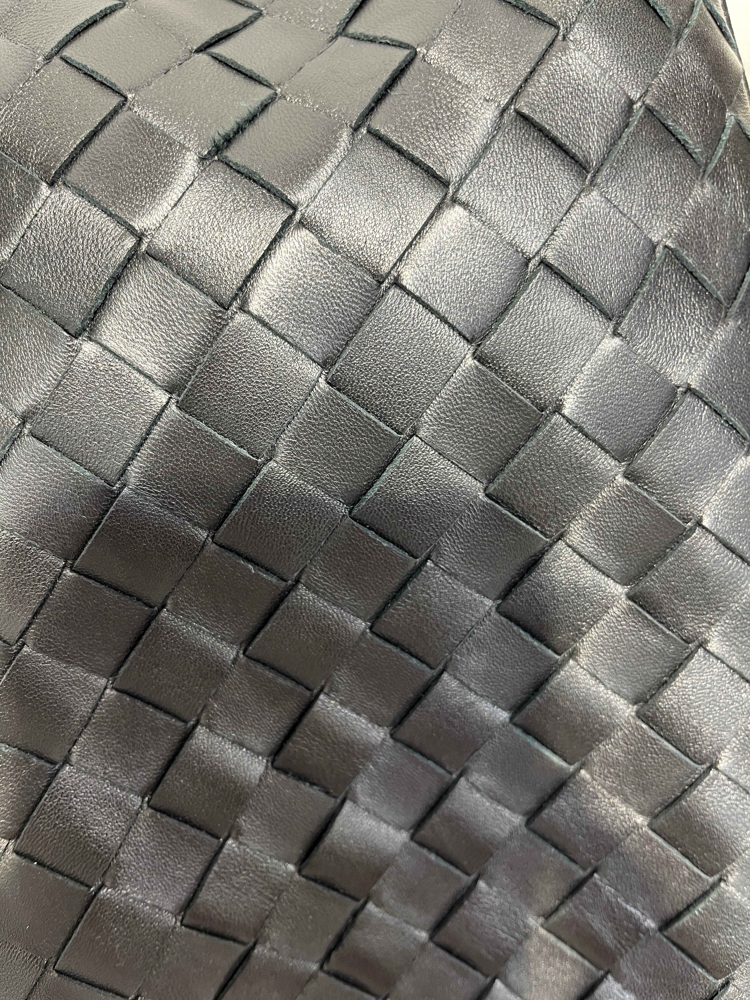 BOTTEGA VENETA/Hand Bag/Leather/BLK/WALLACE MINI WOVEN view 8