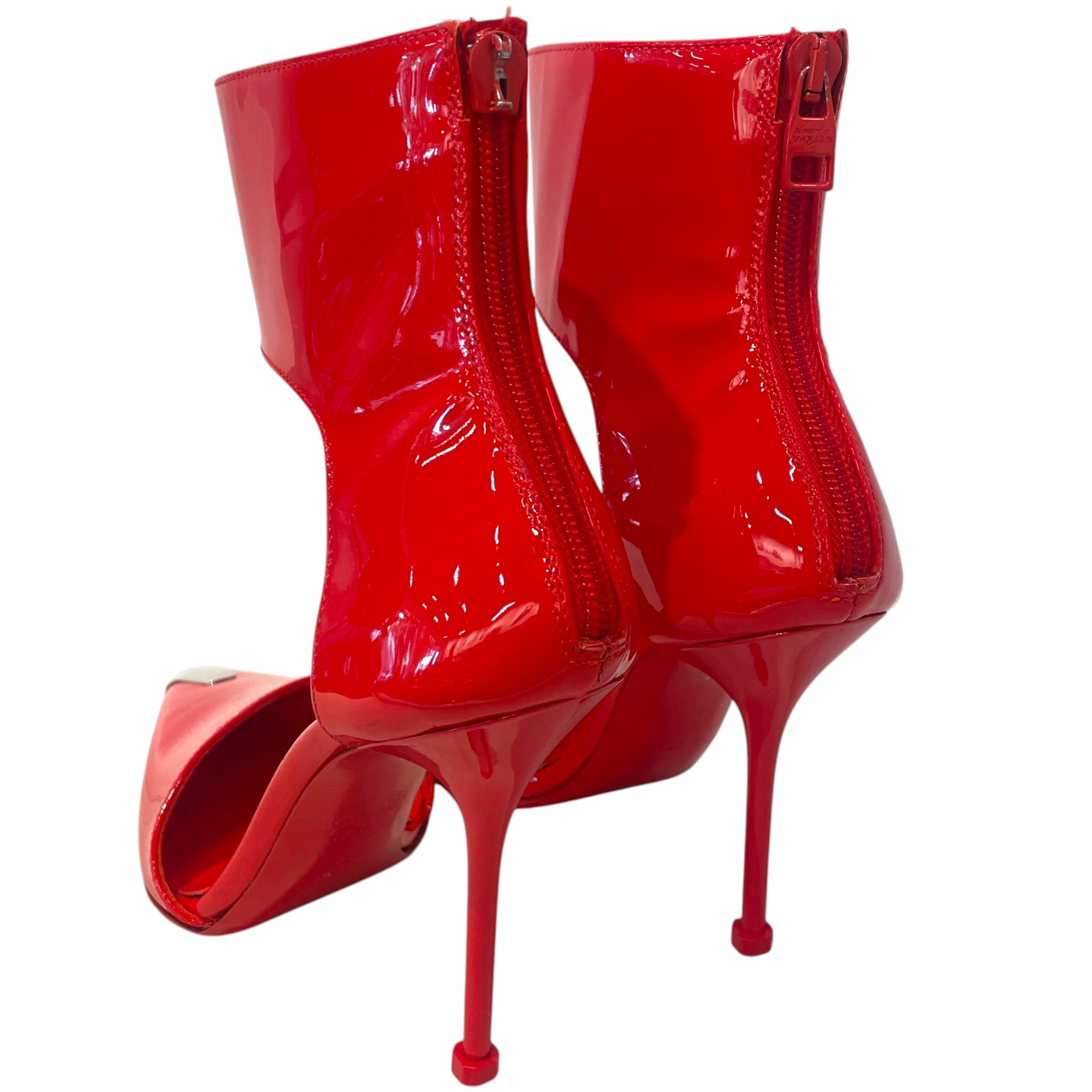 Alexander McQueen/Heels/US 7.5/Leather/RED/Punk Pumps view 2