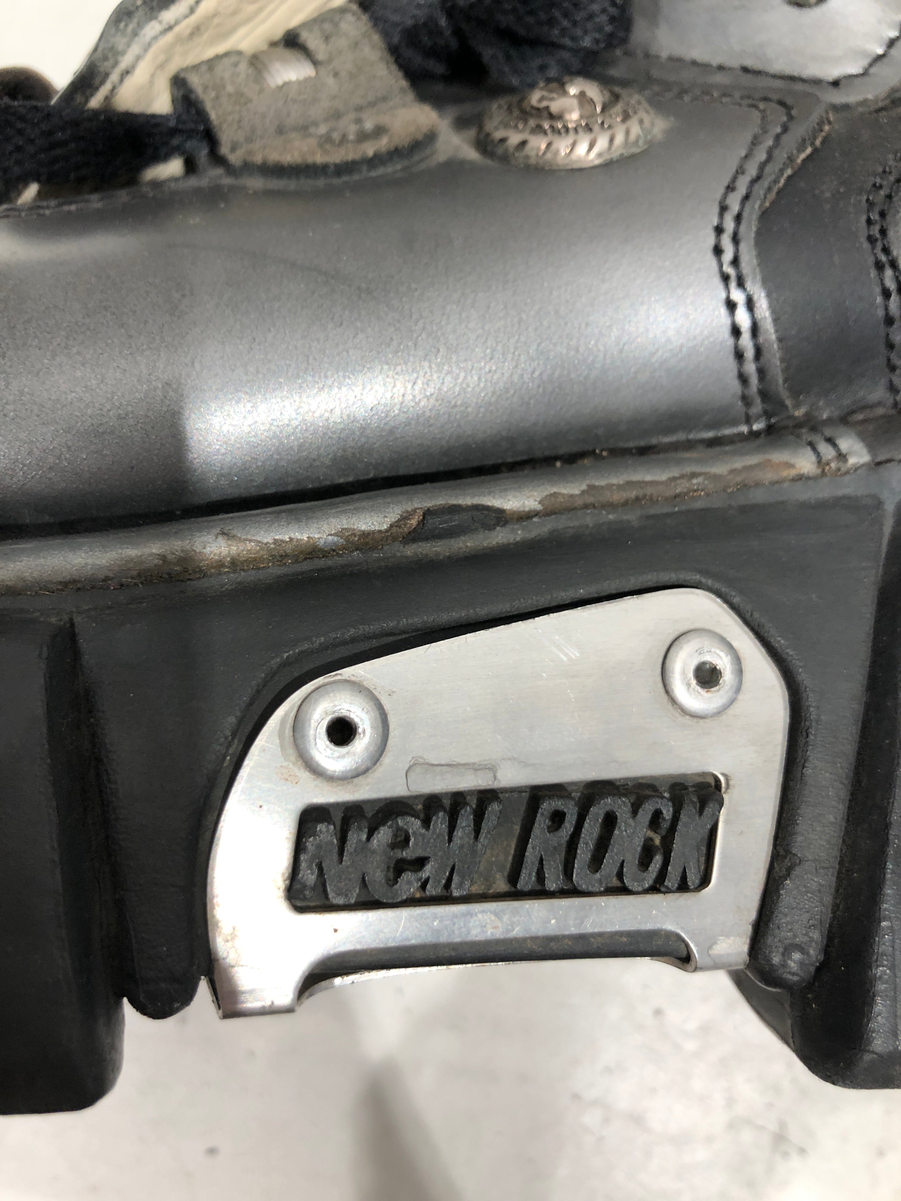 NEW ROCK/Boots/US 9/Leather/GRY/ view 7