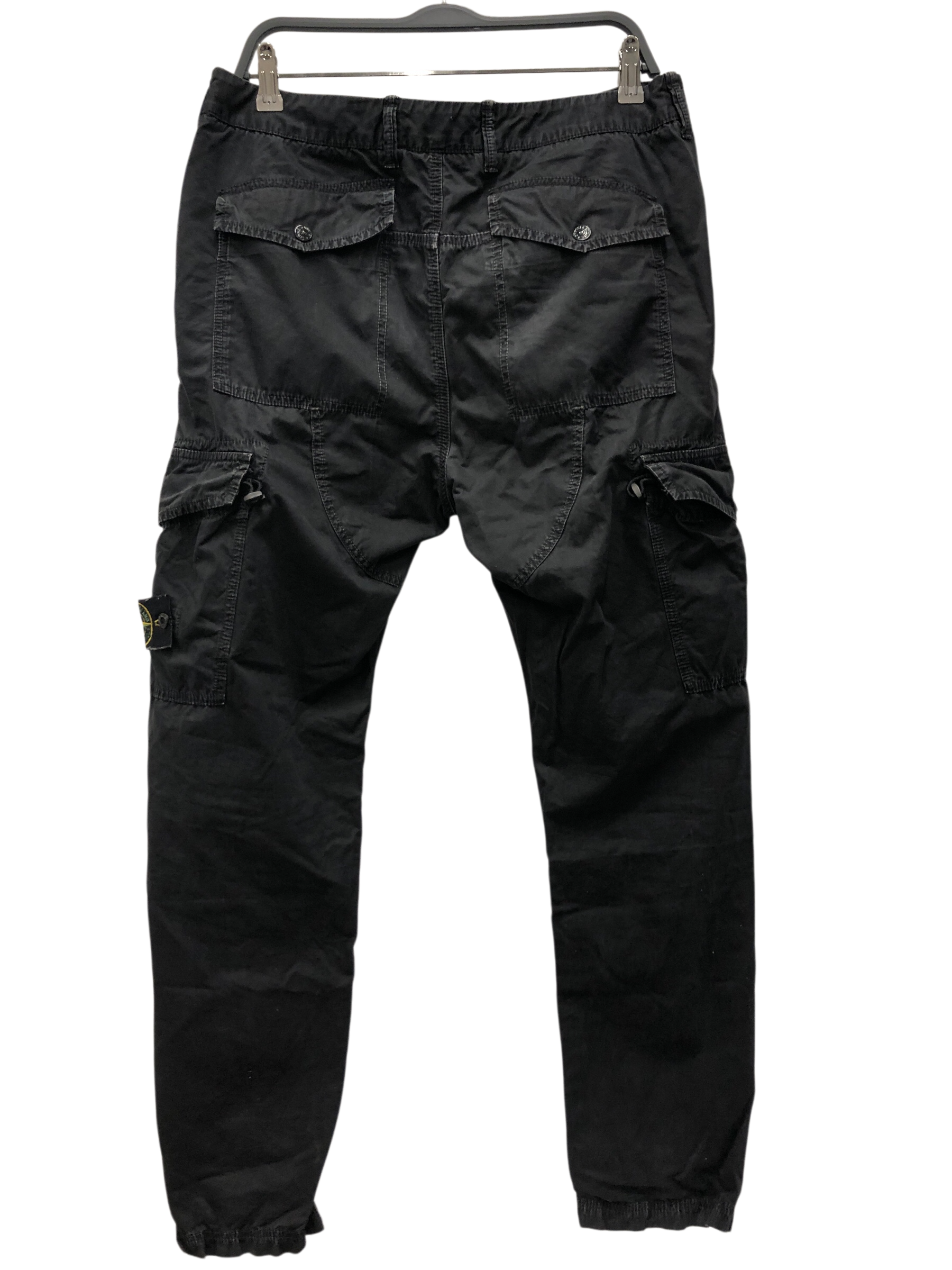 STONE ISLAND/Pants/34/Cotton/BLK/Type RE-T view 2