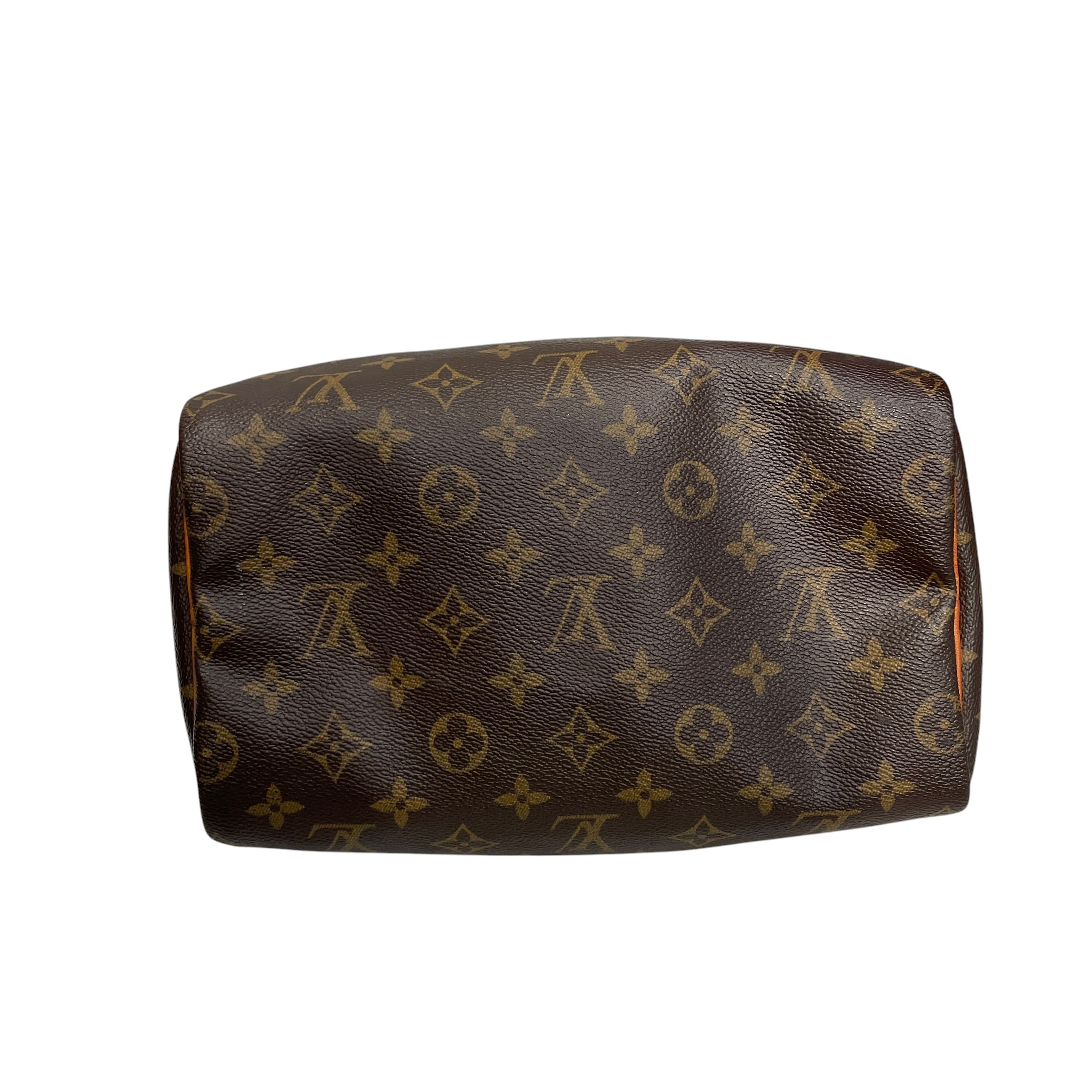 LOUIS VUITTON/Hand Bag/Leather/BRW/SPEEDY 25 GOLD LOCK view 3