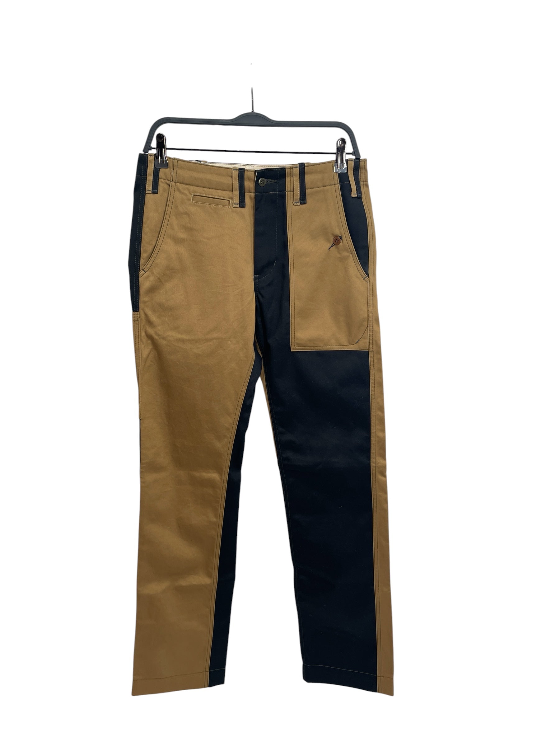 BLUE IN GREEN /Pants/29/Cotton/KHK/TWO TONE NAVY& KHAKI view 1