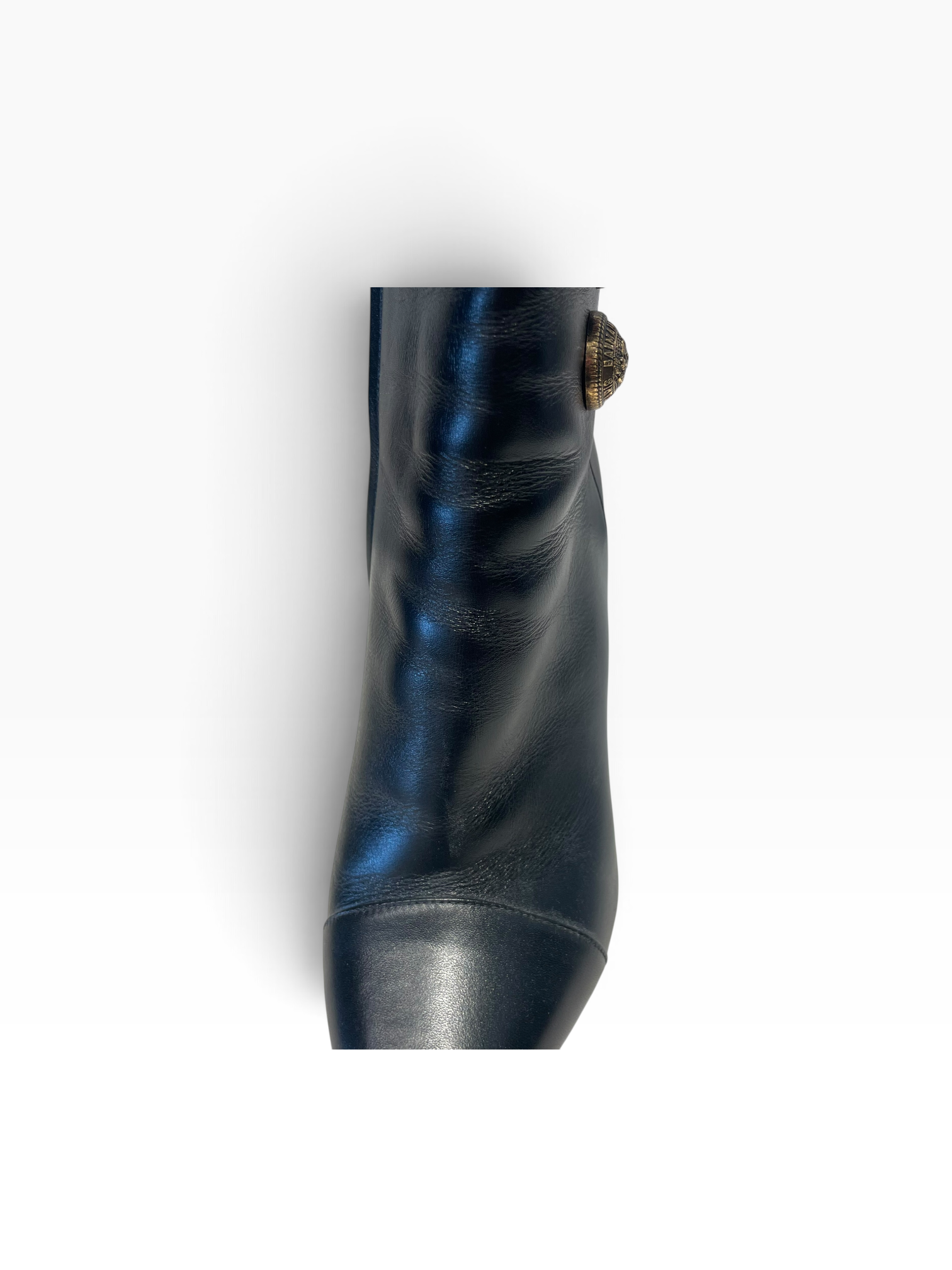 BALMAIN/Booties/EU 40/Leather/BLK/Roni - Gold Embossed Buttons view 7