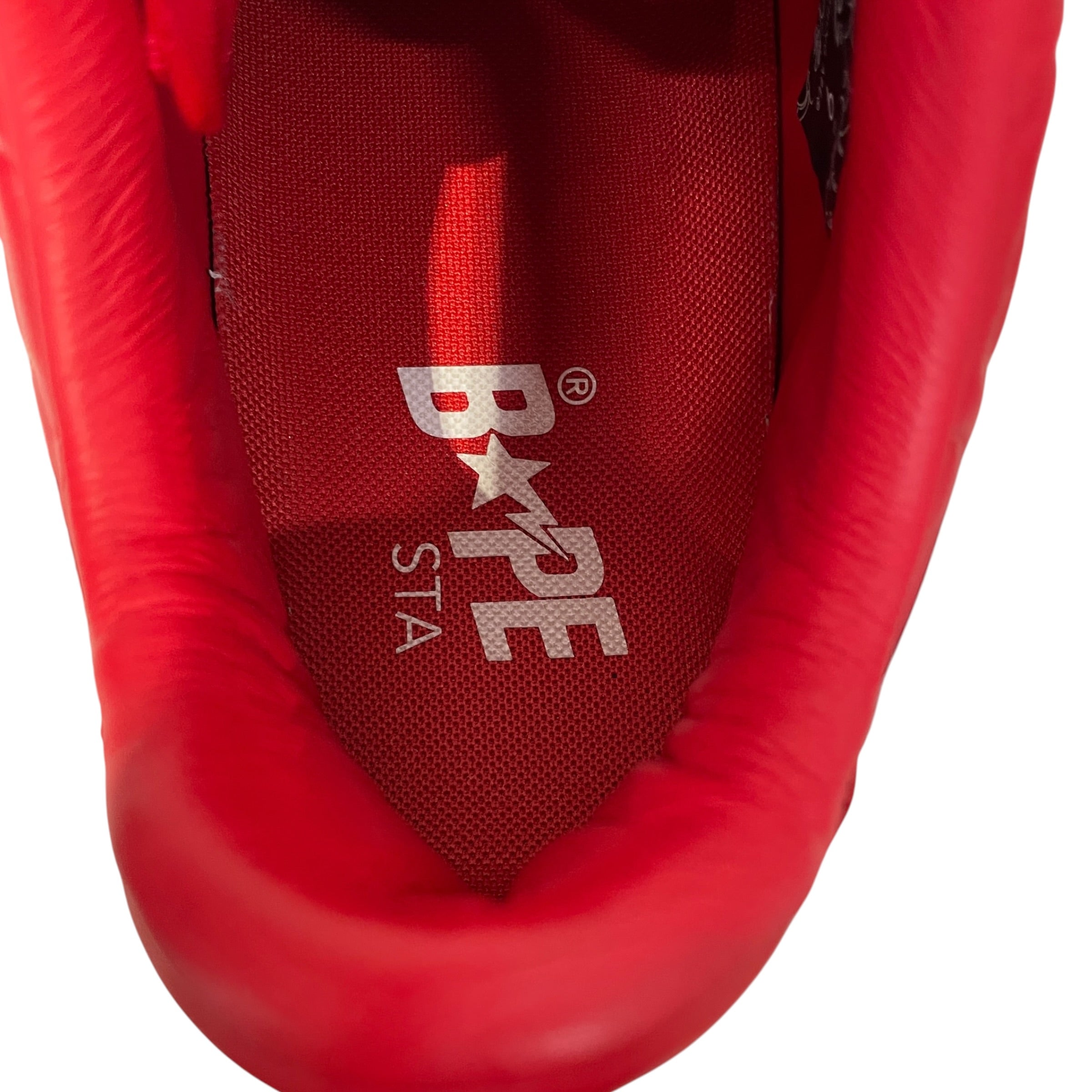 A BATHING APE/Low-Sneakers/US 9/Leather/RED/Line Camo Red Bapesta view 3