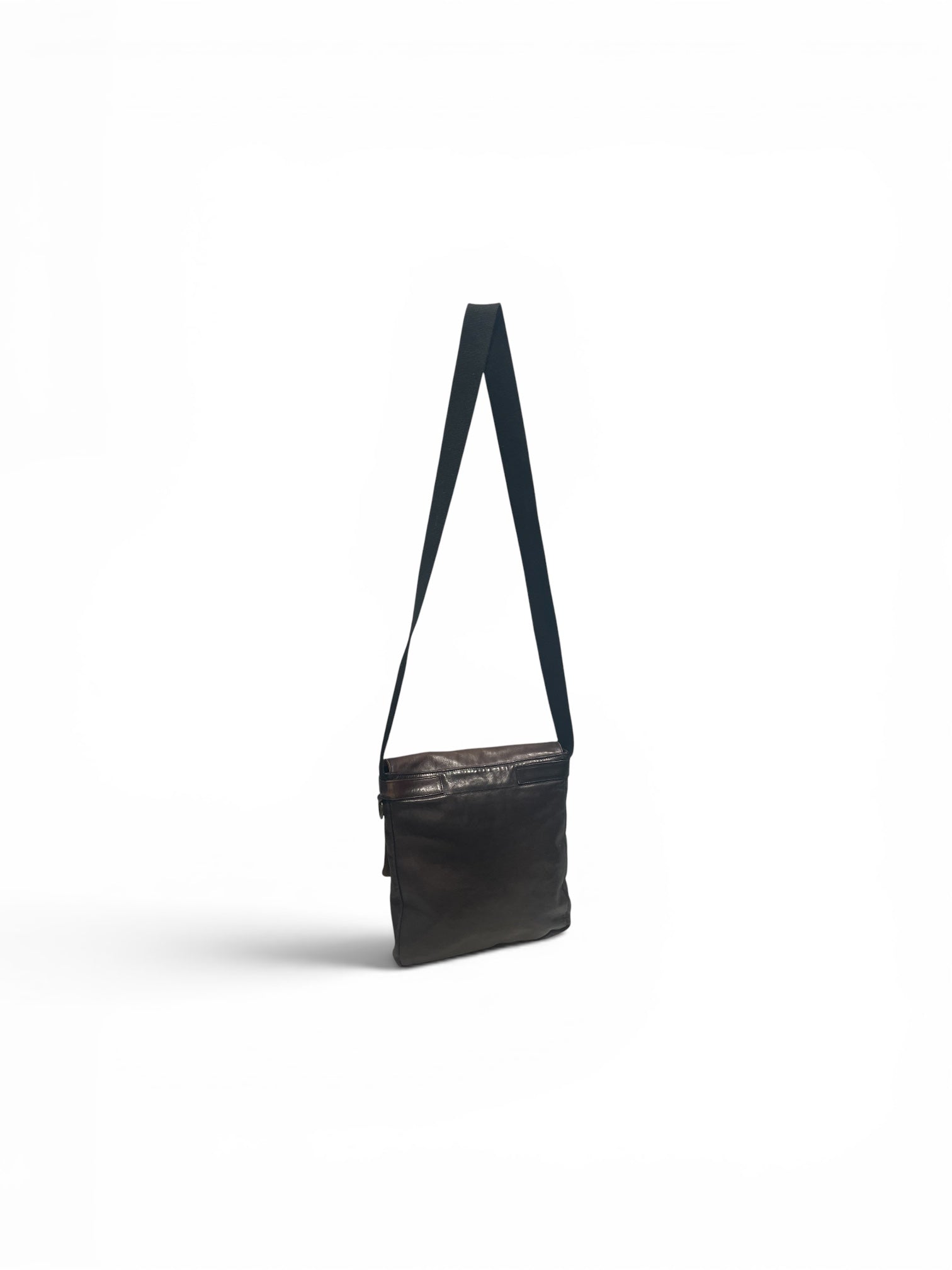 DRIES VAN NOTEN/Cross Body Bag/Leather/BRW/Dries Van Noten Crossbody view 2