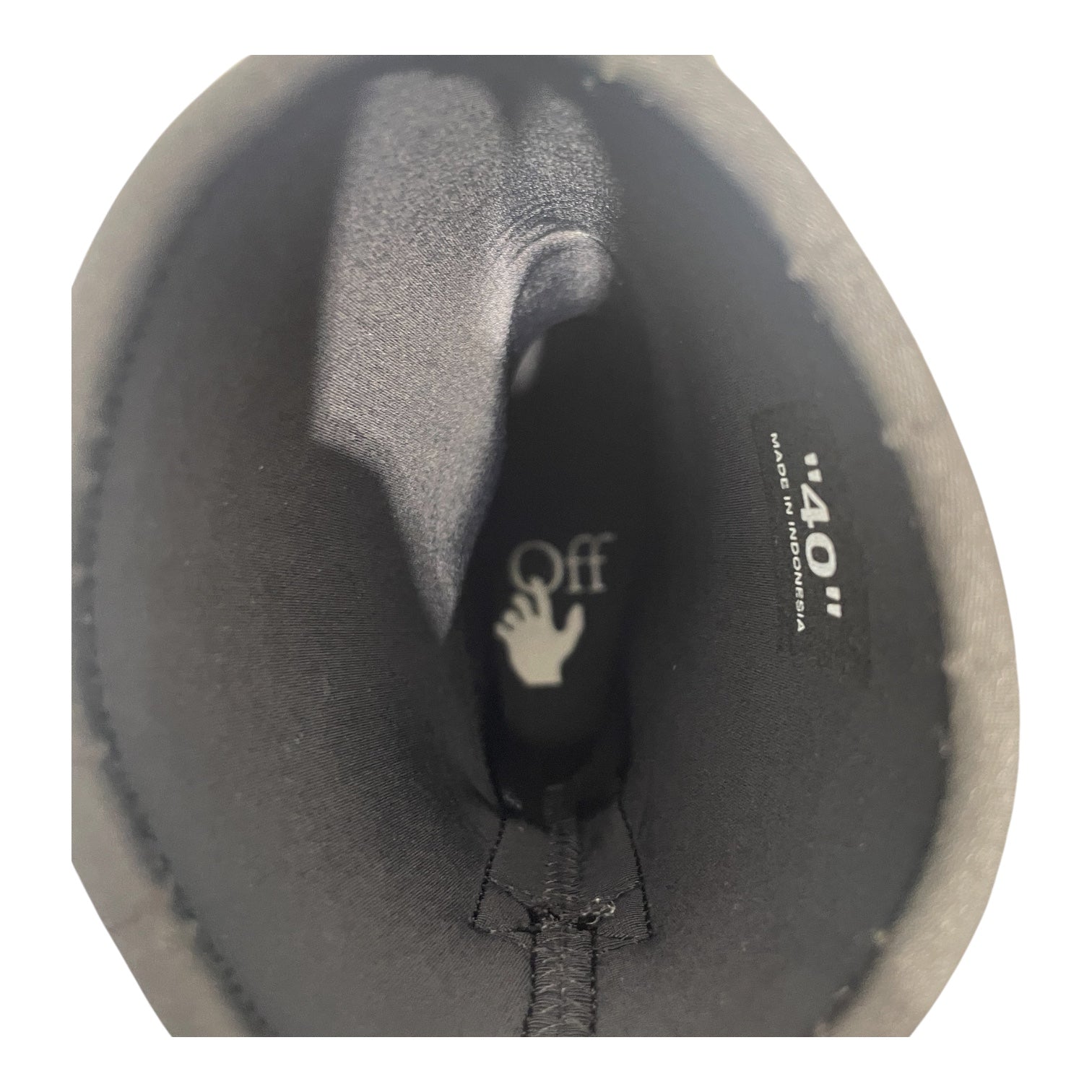 OFF-WHITE/Rain Boots/EU 40/Cotton/BLK/SPONGE RUBBER view 3