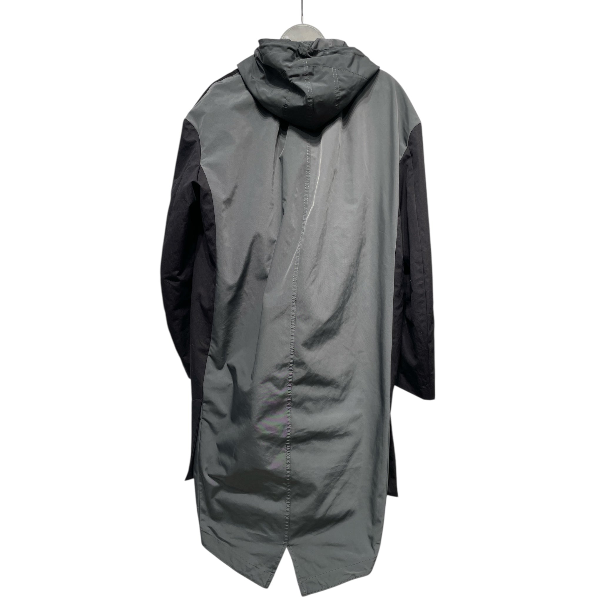 MIHARA YASUHIRO/Trench Coat/S/Nylon/GRY/DOUBLE LAYER BLAZER TRENCH view 2