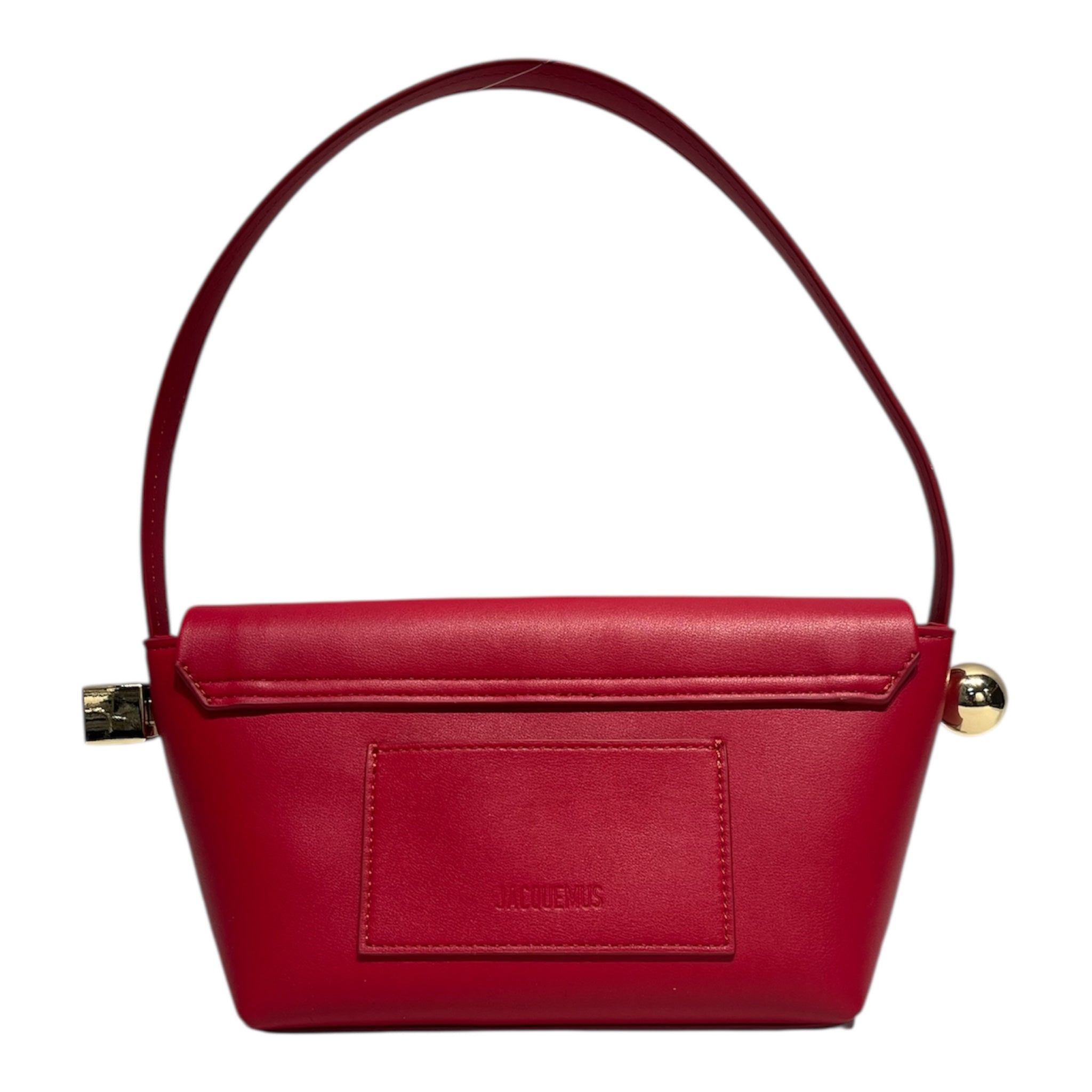 JACQUEMUS/Bag/Leather/RED/LE ROND CARRE SMALL SHOULDER view 2