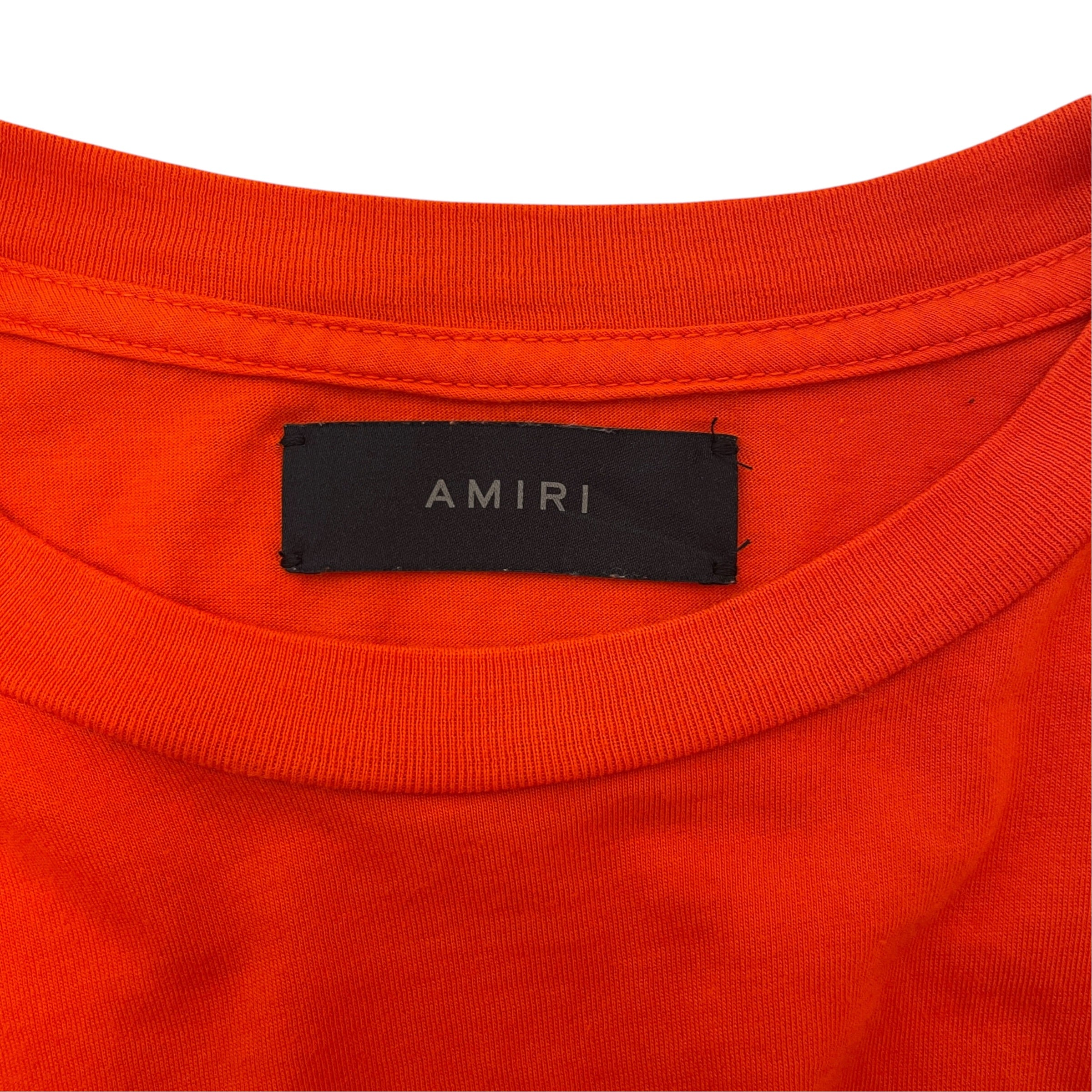 AMIRI/T-Shirt/L/Cotton/ORN/black front logo view 3