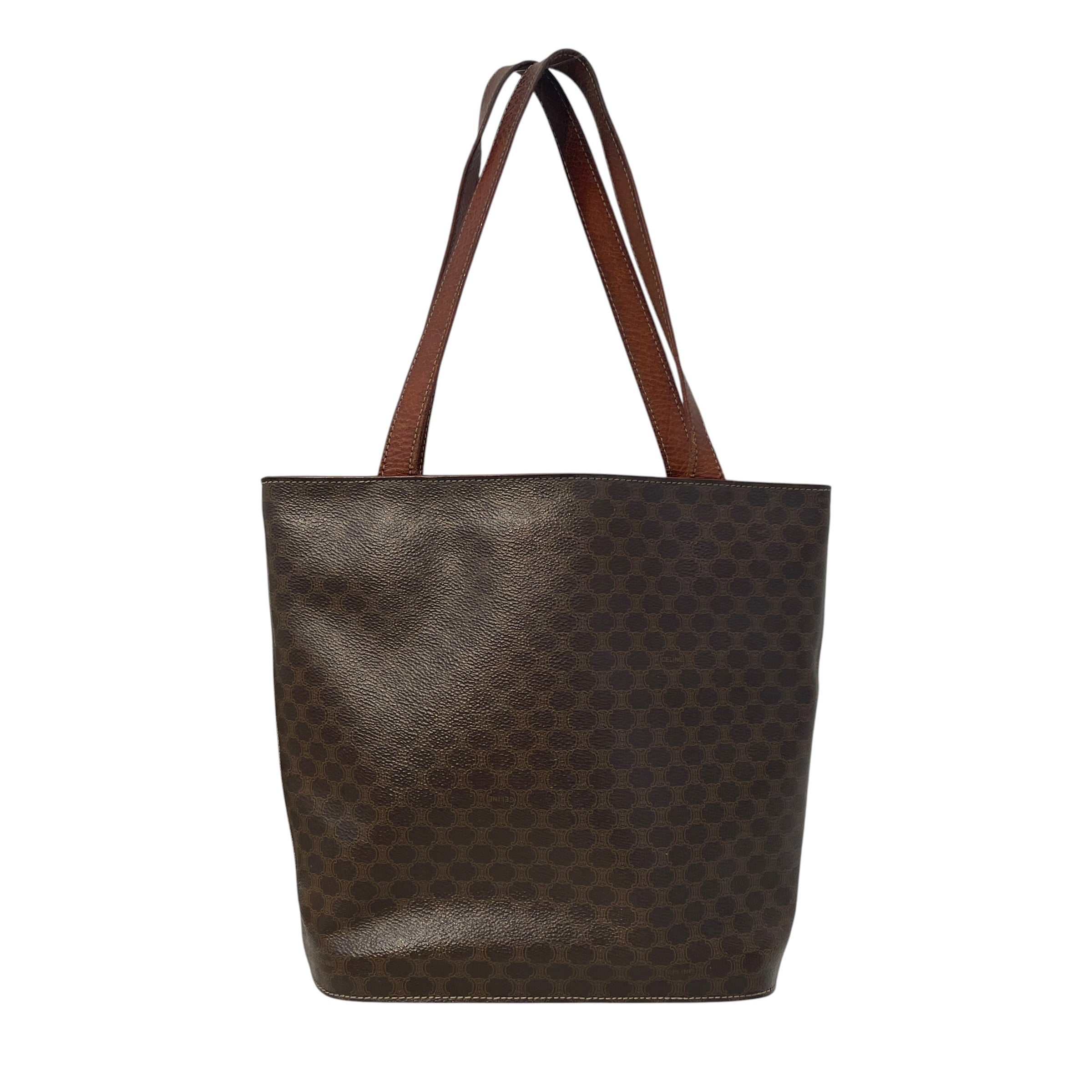 CELINE/Hand Bag/Monogram/Leather/BRW/Macadam Tote view 2