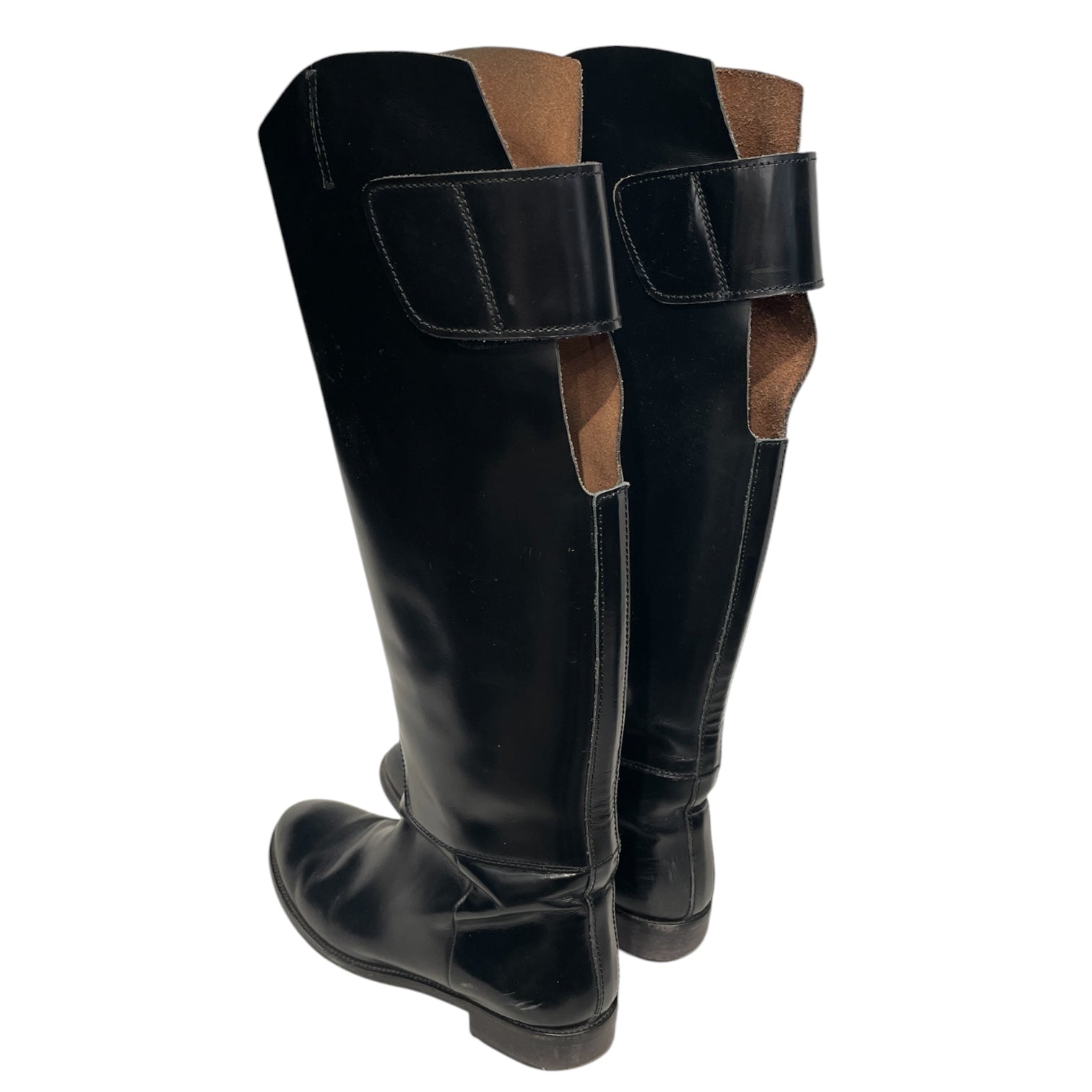 Acne Studios/Pull-On Boots/US 7/Leather/BLK/VELCRO BACK STRAP view 2