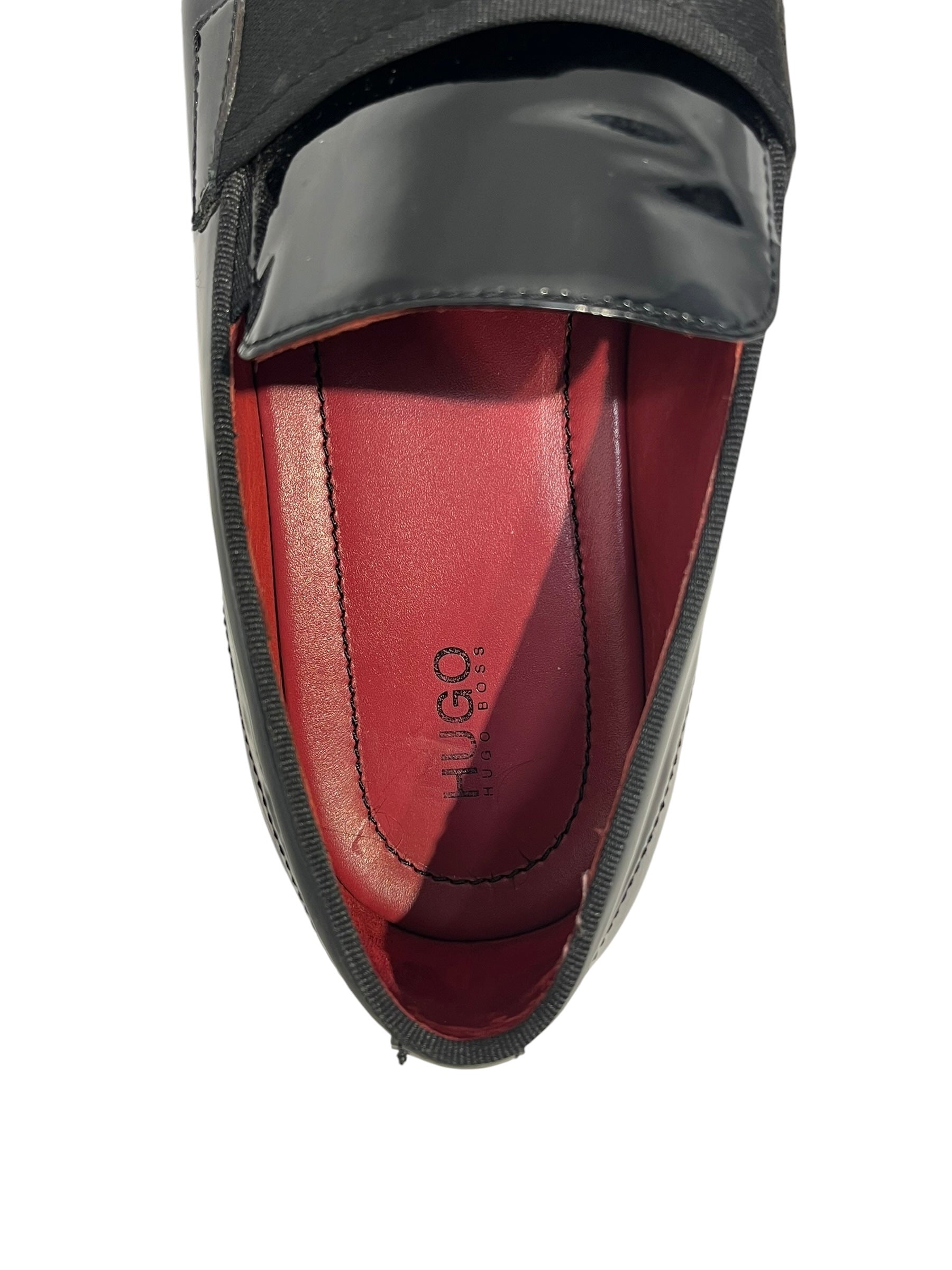 HUGO BOSS/Dress Shoes/US 9.5/Faux Leather/BLK/PATENT LEATHER TUXEDO SHOES view 3