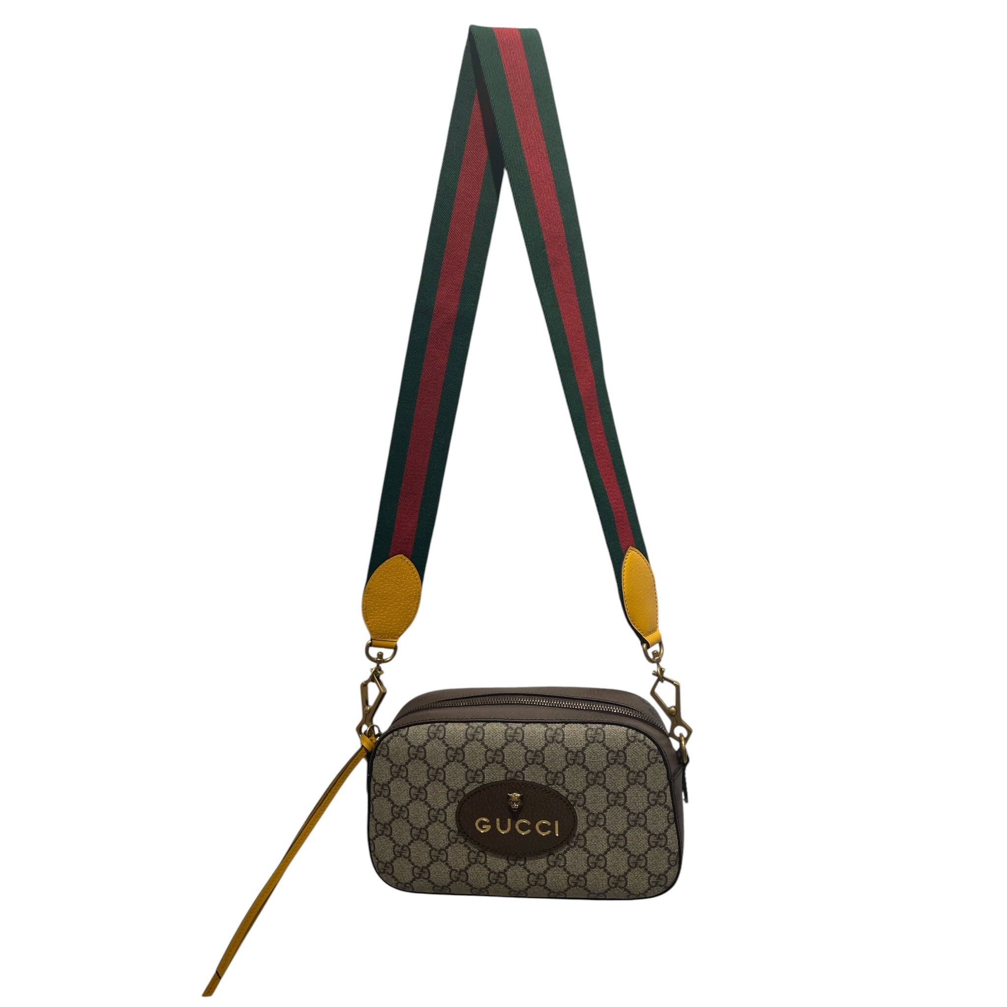 GUCCI/Cross Body Bag/Monogram/Leather/BRW/GC Supreme Neo Vintage view 1
