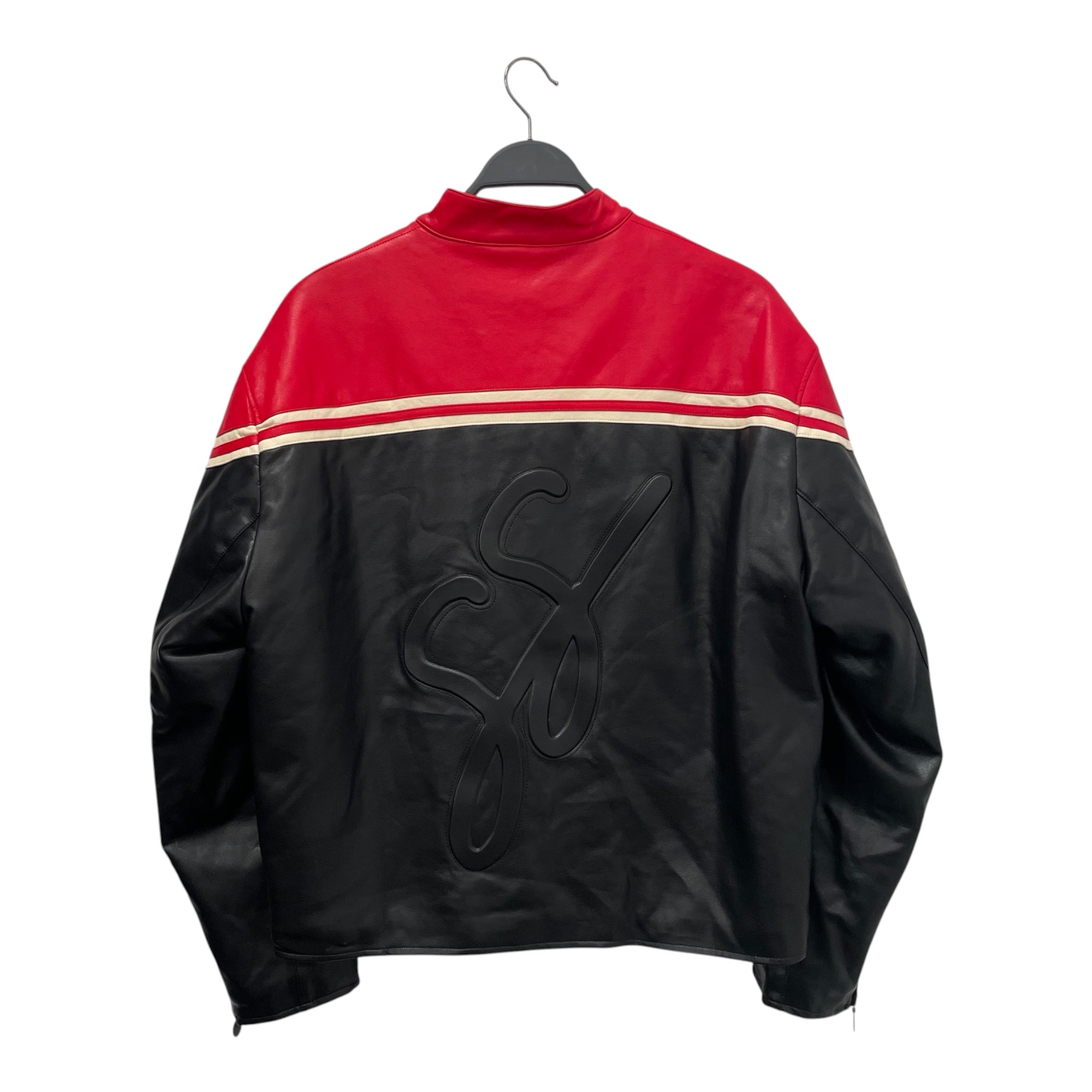 Sik Selection/Leather Jkt/M/Leather/BLK/TwoTone Moto jckt view 2