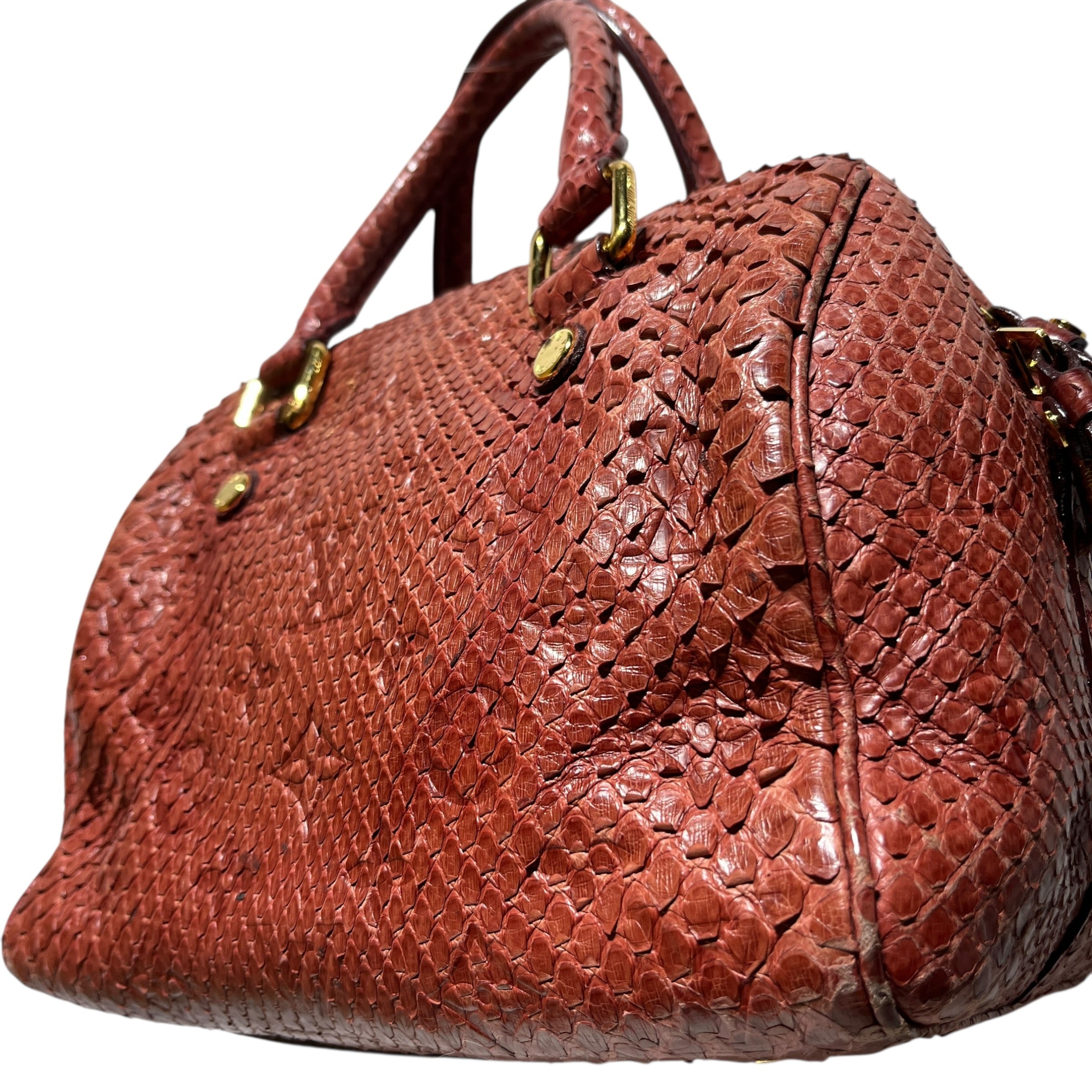 LOUIS VUITTON/Hand Bag/Animal Pattern/Leather/RED/Bandouliere 20 view 2