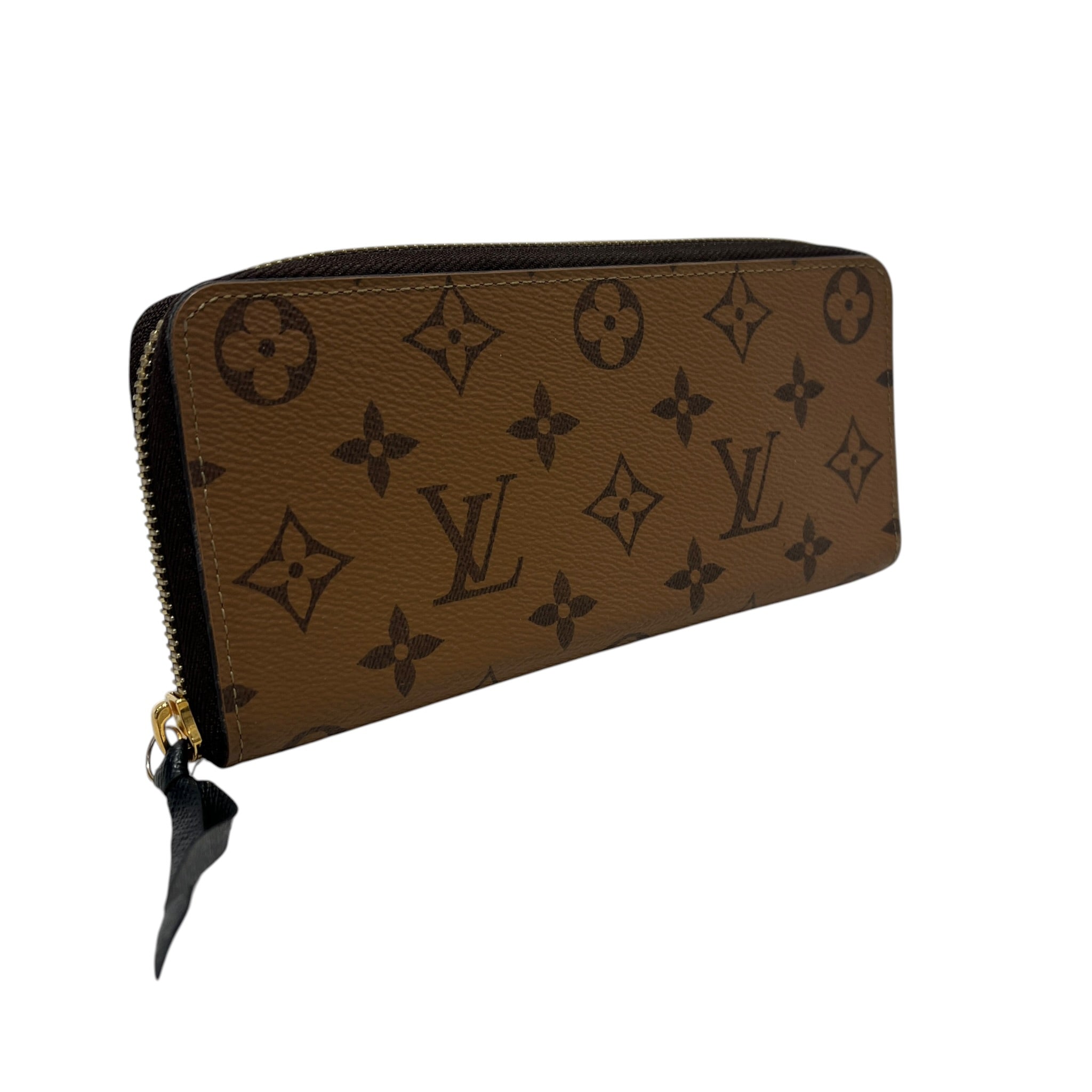 LOUIS VUITTON/Long Wallet/Monogram/Leather/BRW/L's/Reverse Monogram Clemence view 1