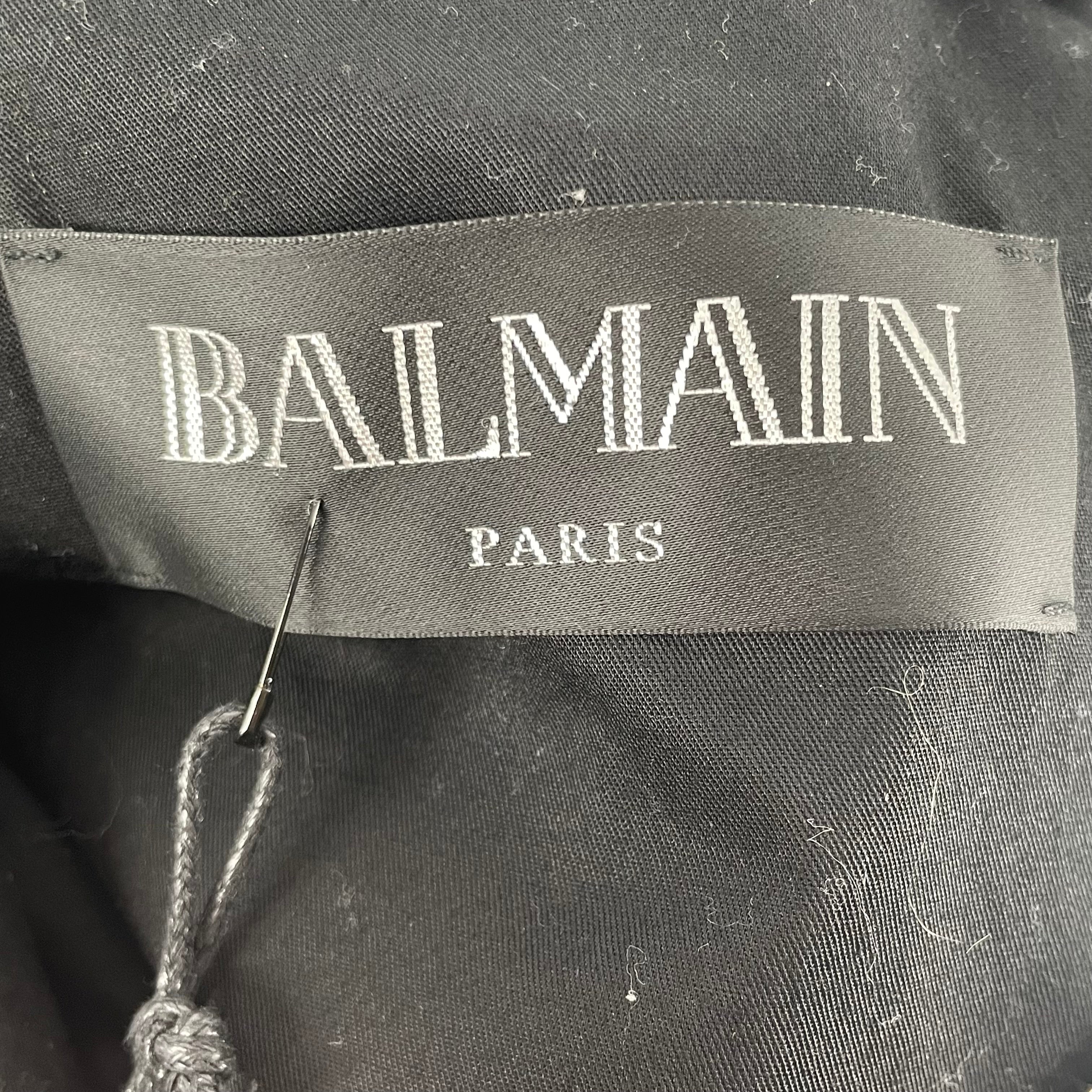 BALMAIN/Jacket/46/Leather/BLK/RH18893L002 view 3