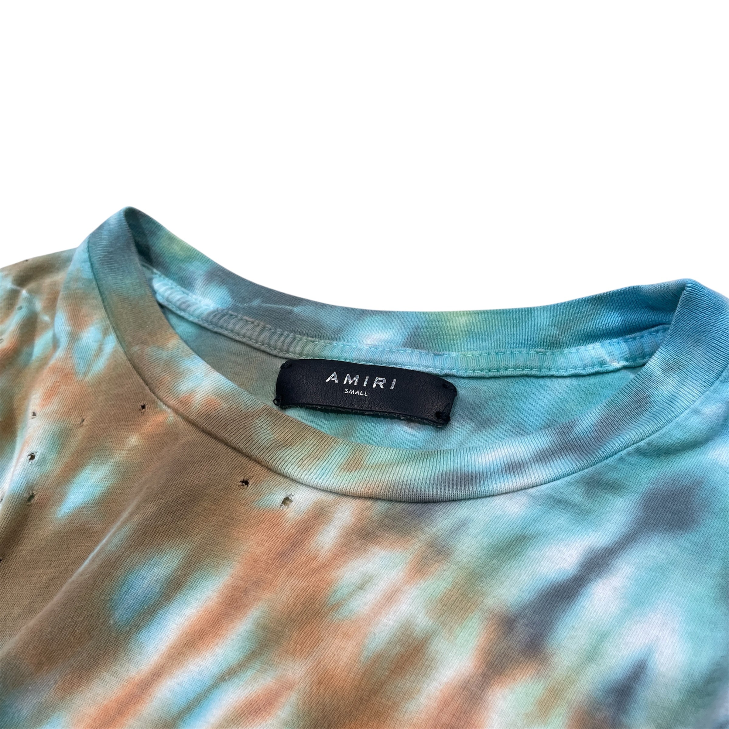 AMIRI/T-Shirt/S/Cotton/MLT/All Over Print/TIE DYE DISTRESSED TEE view 3