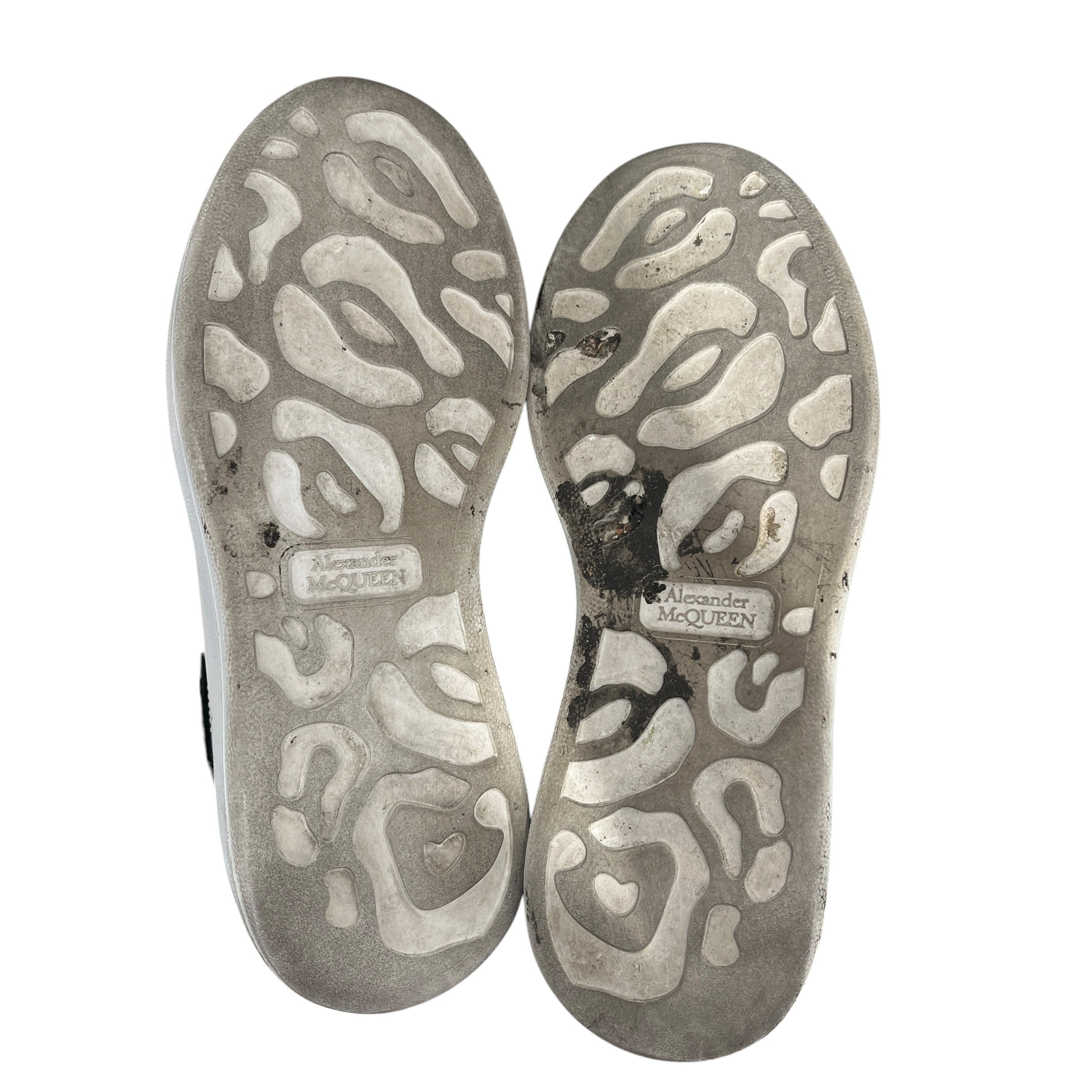 Alexander McQueen/Low-Sneakers/EU 35.5/Leather/WHT/larry velour back view 4