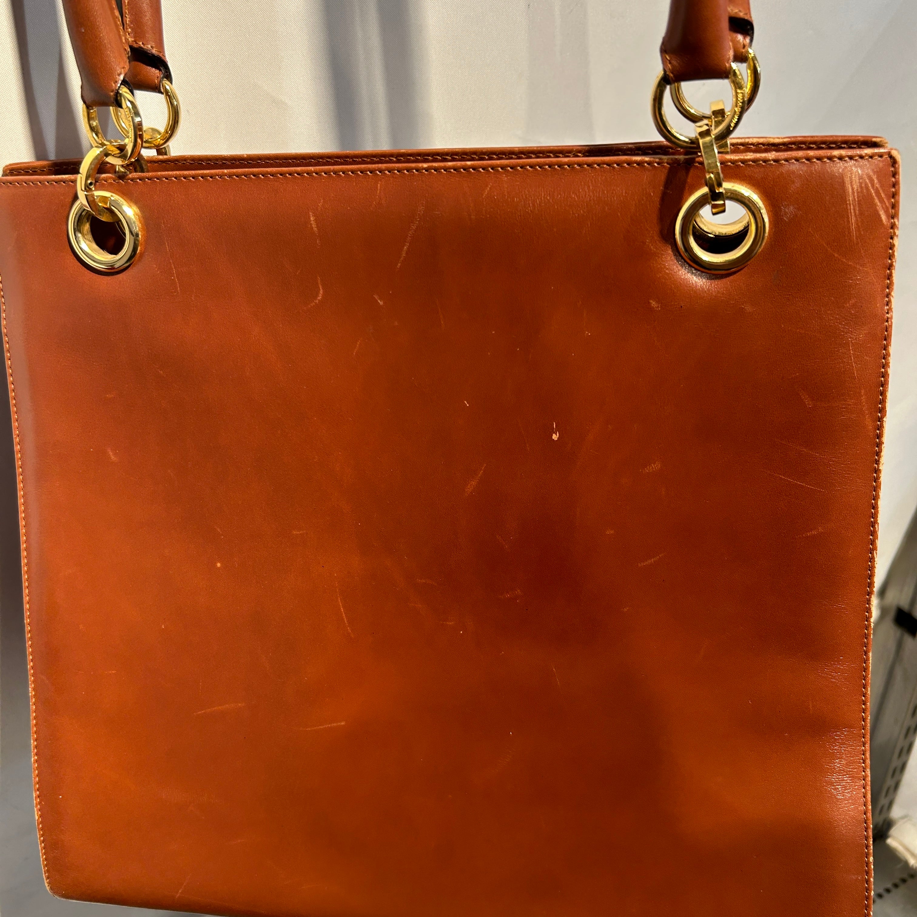 Salvatore Ferragamo/Hand Bag/Leather/BRW/gold hardware view 7