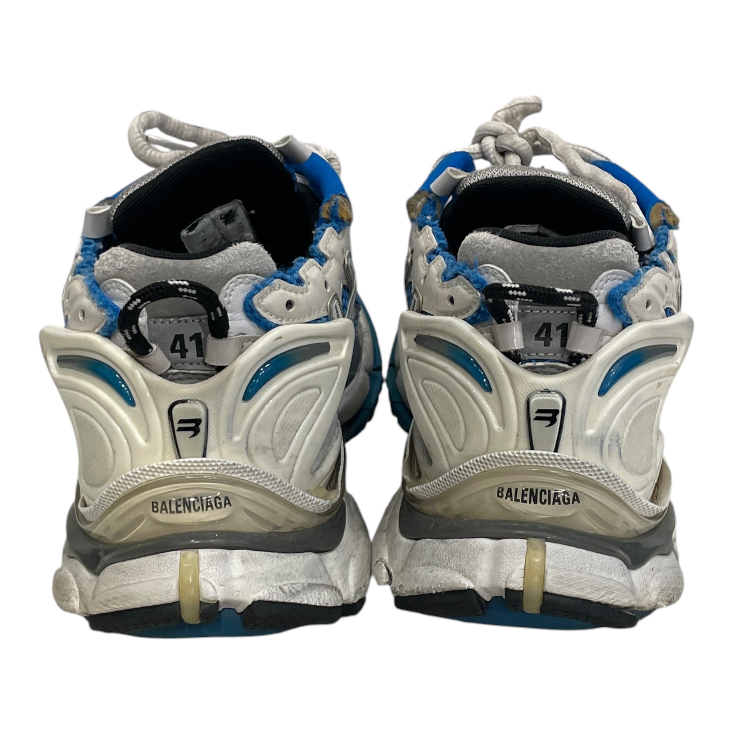 BALENCIAGA/Low-Sneakers/EU 41/Cotton/BLU/RUNNER NO677403 view 3