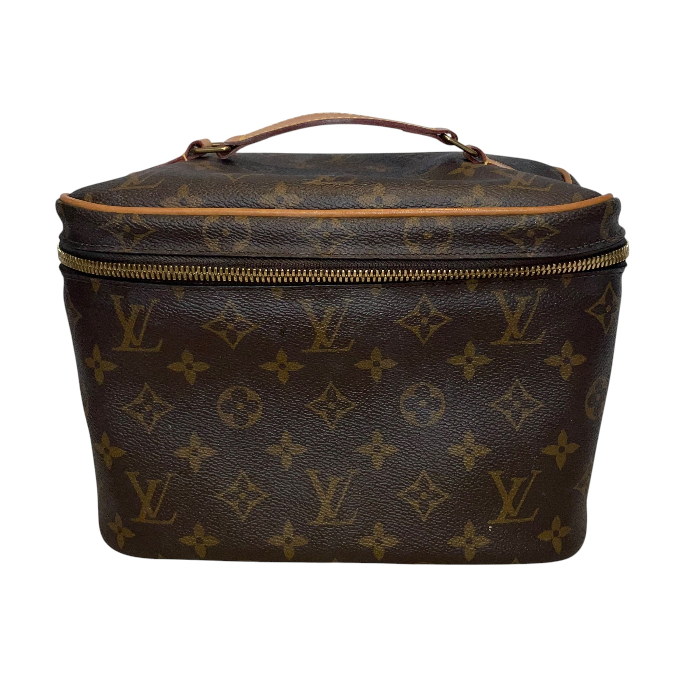 LOUIS VUITTON/Bag/Monogram/Leather/BRW/nice bb vanity case/gld hard/ view 1