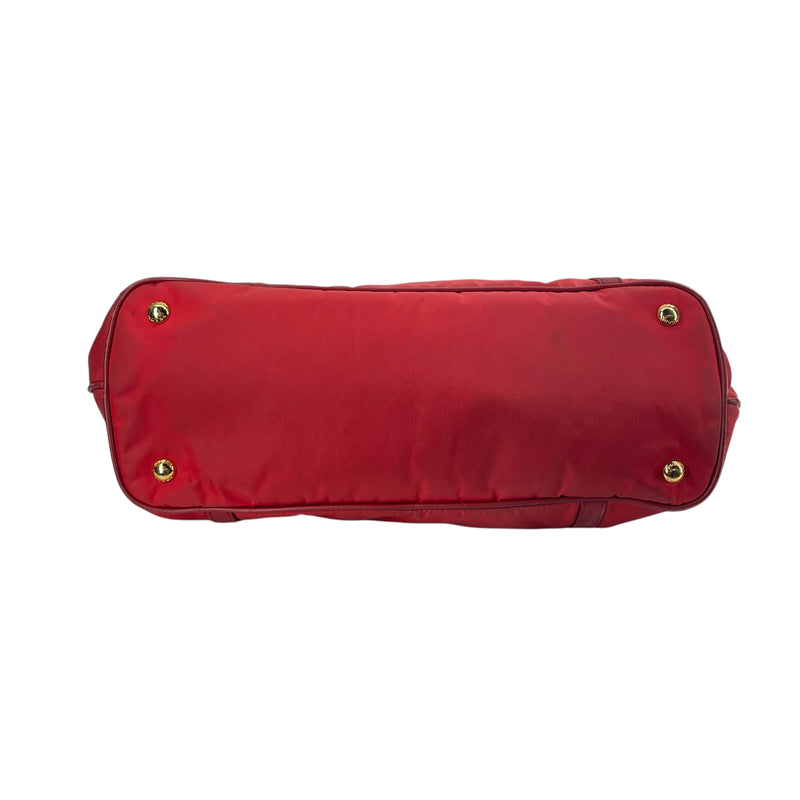PRADA/Tote Bag/Nylon/RED/NYLON TOTE