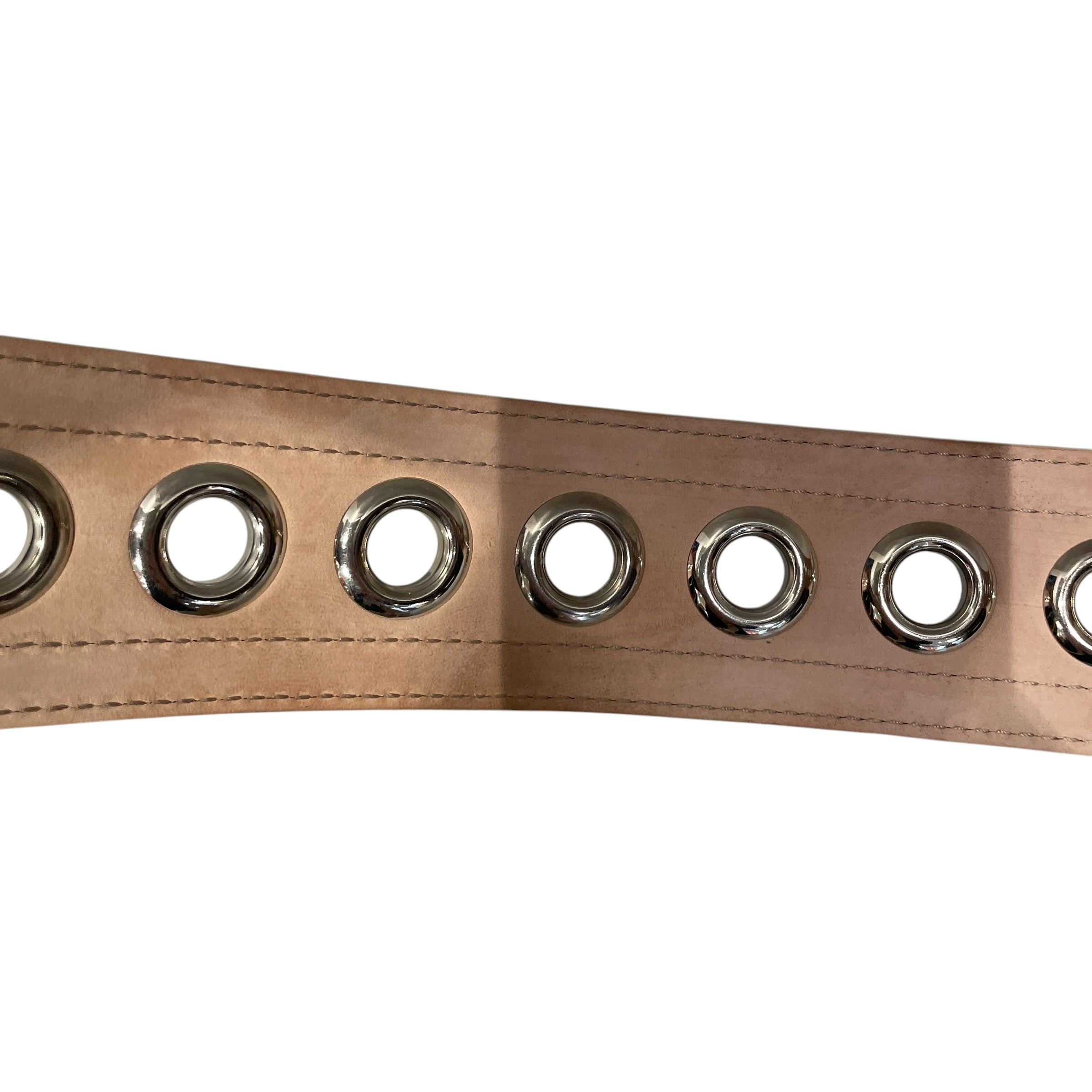 Alexander McQueen/Belt/Leather/WHT/95.38 WIDE RIVET BELT view 4