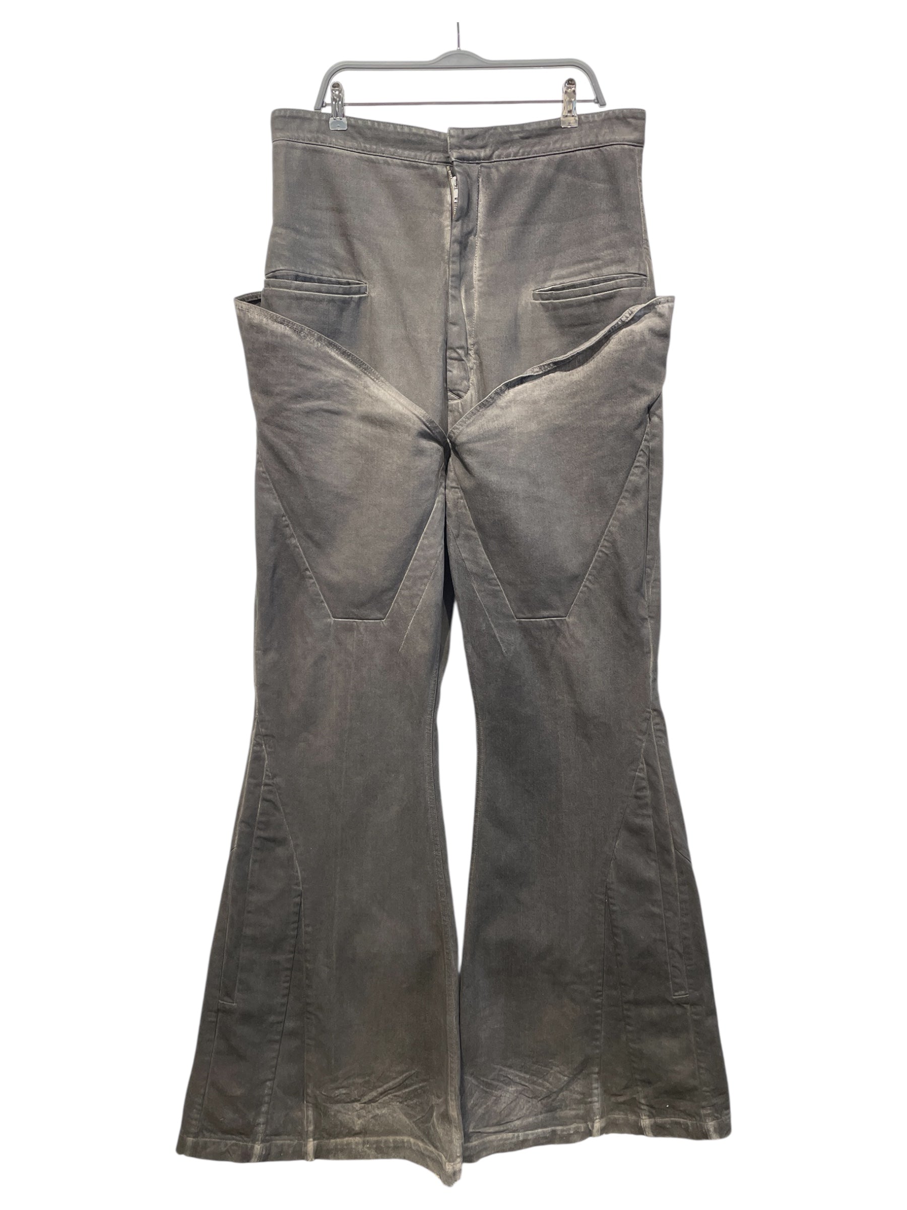 Rick Owens/Bootcut Pants/44/Denim/GRY/High-waisted/ view 1